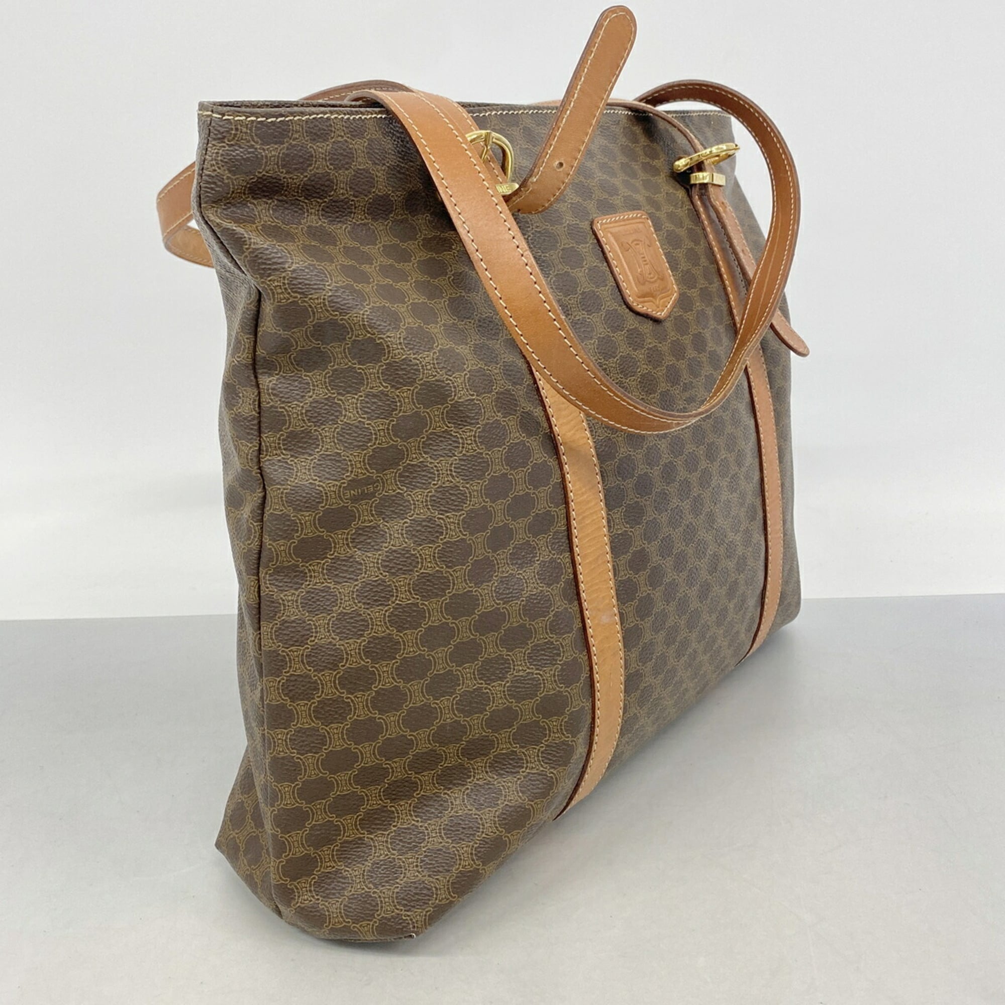 Celine Brown Pvc Tote Bag (Pre-Owned)