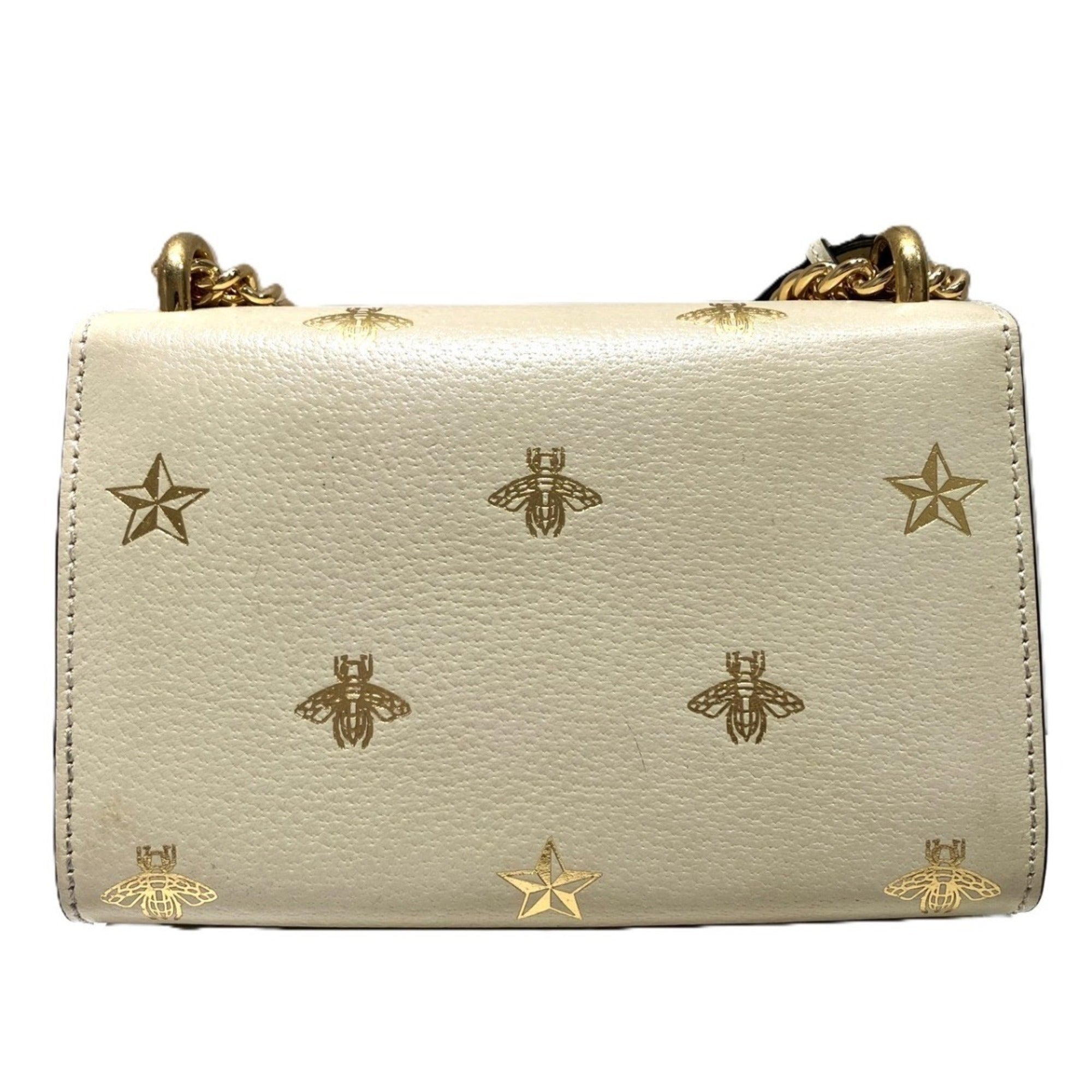 Gucci Beige Leather Shoulder Bag (Pre-Owned)