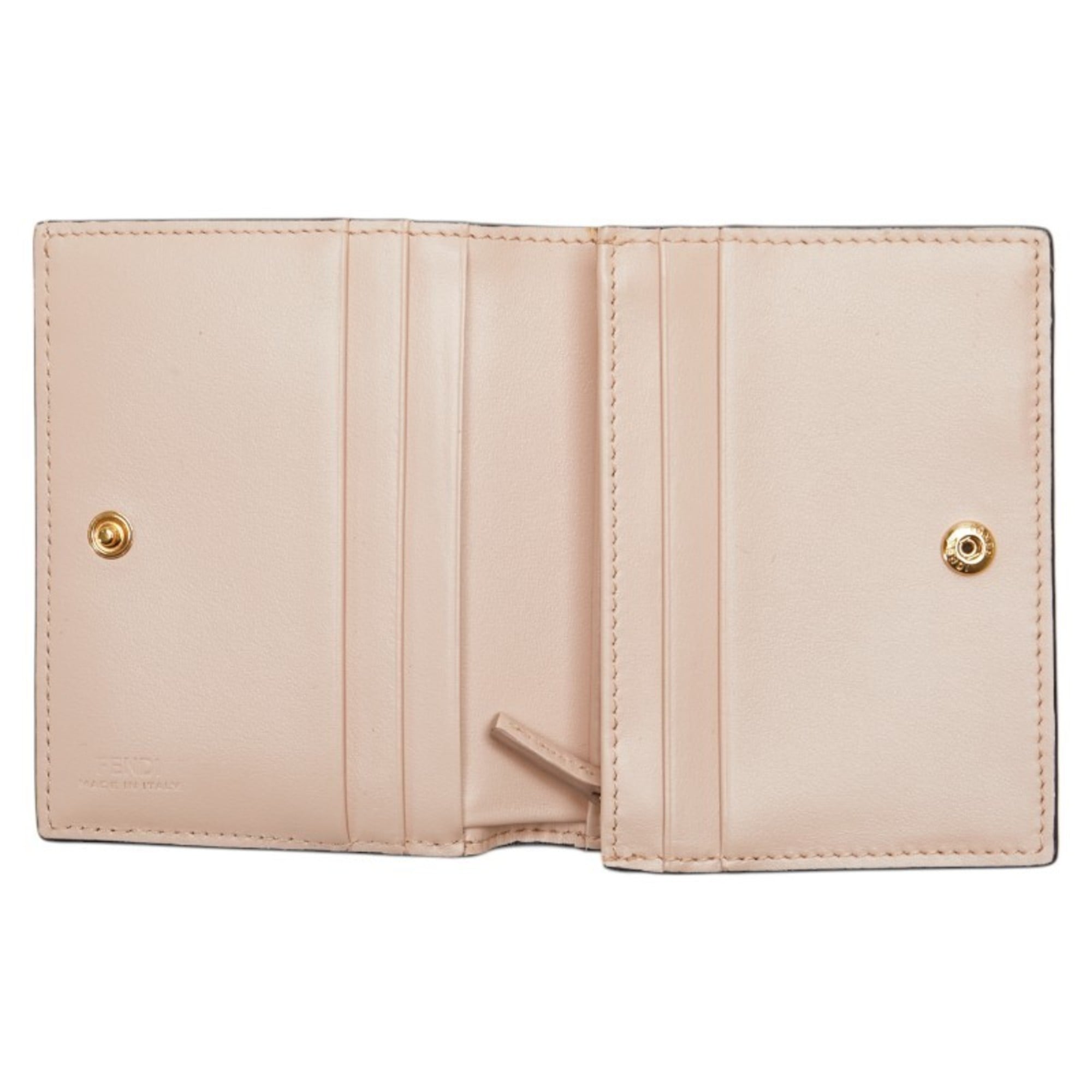 Fendi Black Pink Leather Wallet (Bi-Fold) (Pre-Owned)