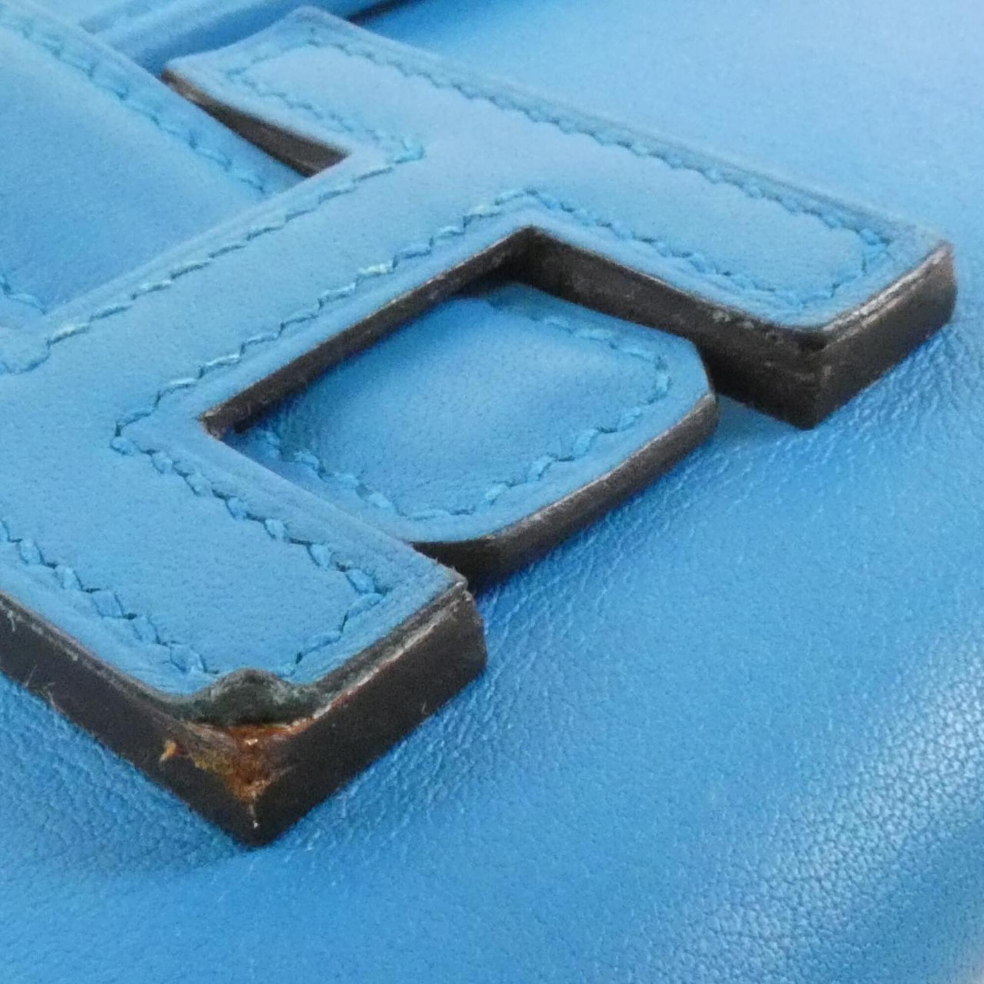Hermes Blue Swift Leather Long Wallet (Bi-Fold) (Pre-Owned)