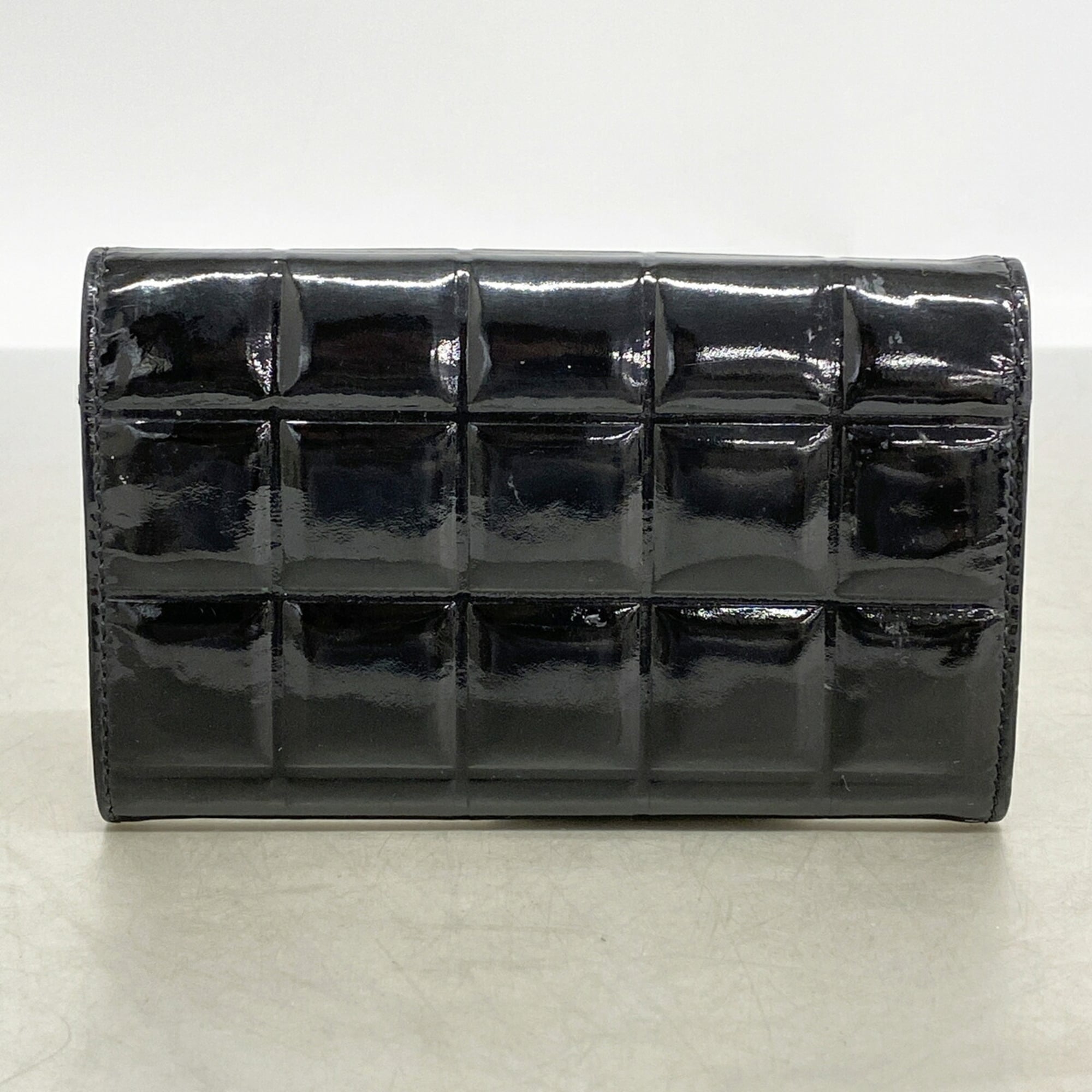Chanel Black Patent Leather Coin Purse/Coin Case (Pre-Owned)