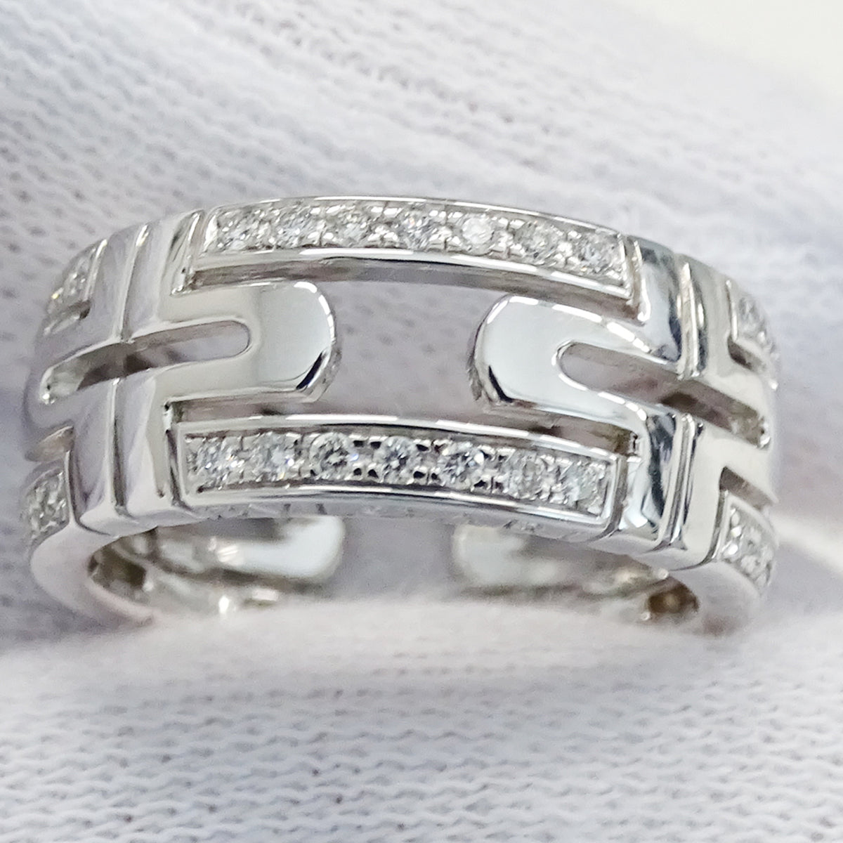 Bvlgari White Gold White Gold (18K) Band Ring (Pre-Owned)