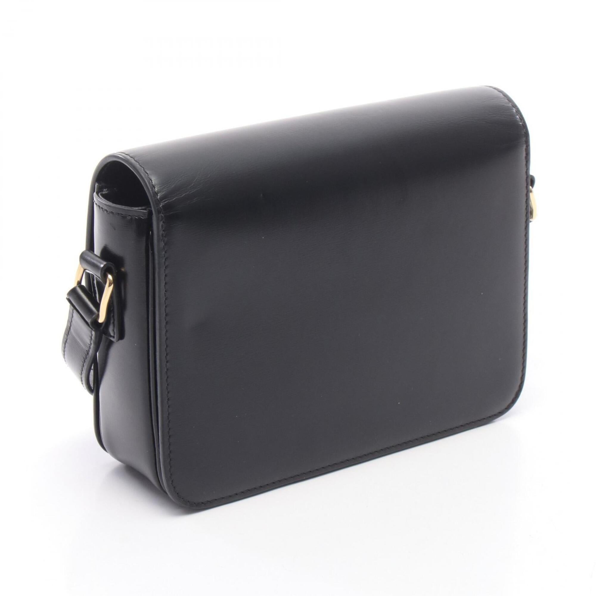Celine Black Leather Handbag Shoulder Bag (Pre-Owned)