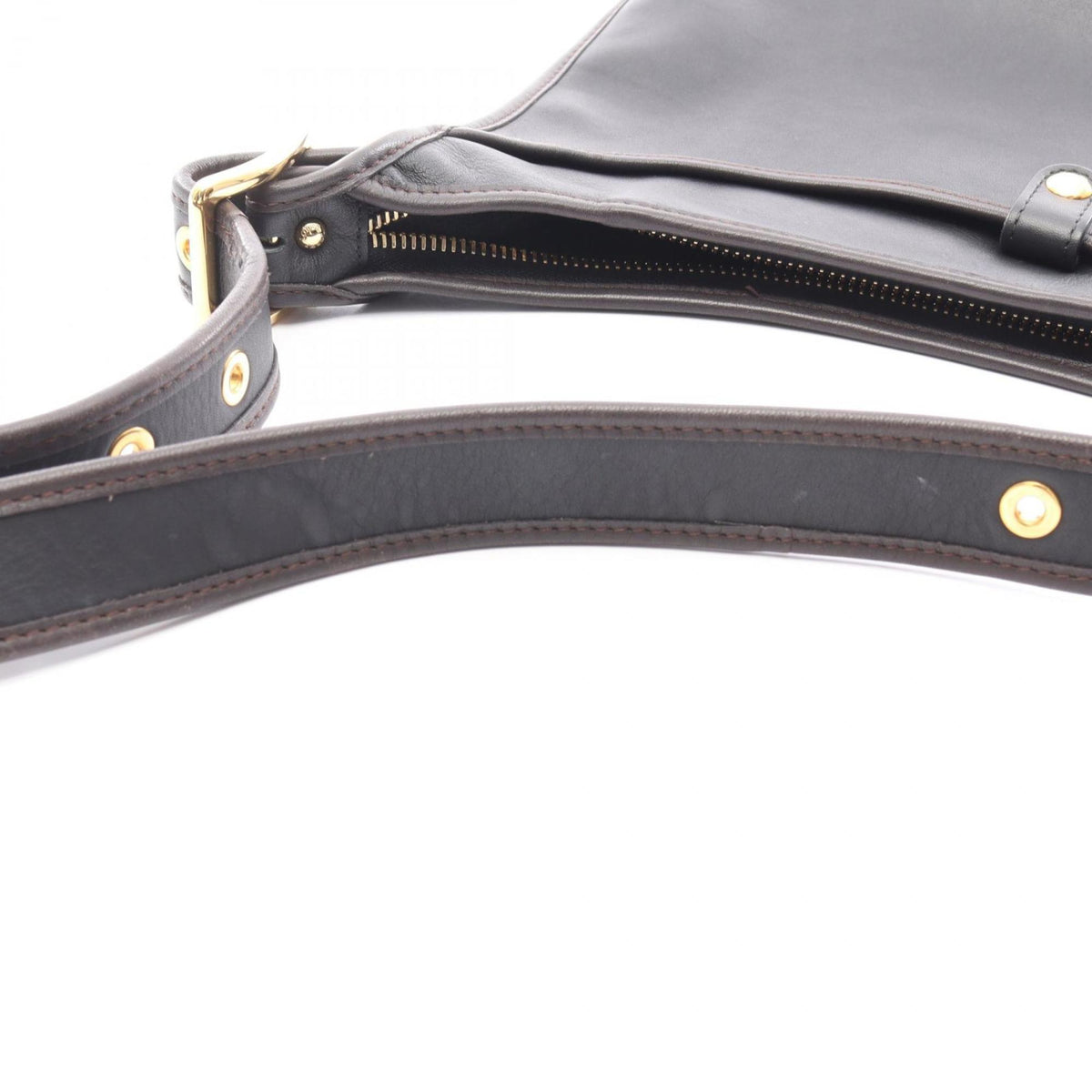 Loewe Black Brown Leather Shoulder Bag (Pre-Owned)