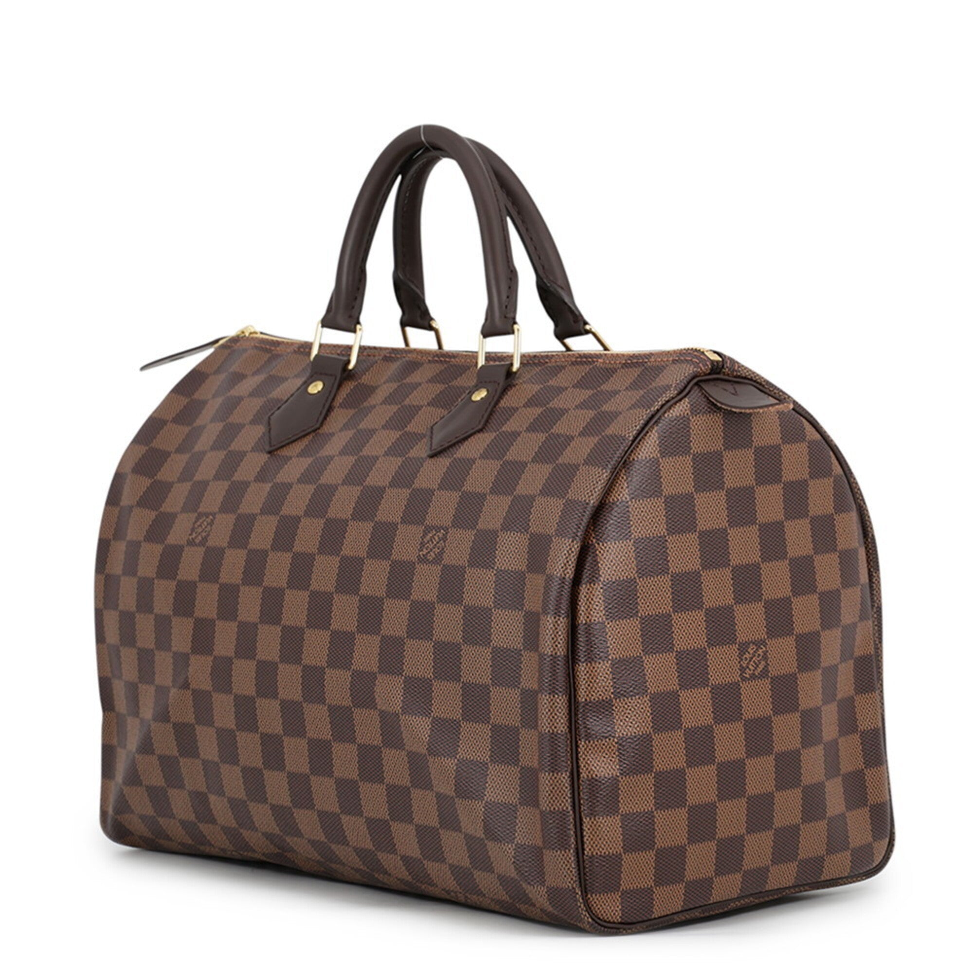 Louis Vuitton Damier Damier Canvas Ebene Red Color Damier Canvas Handbag (Pre-Owned)