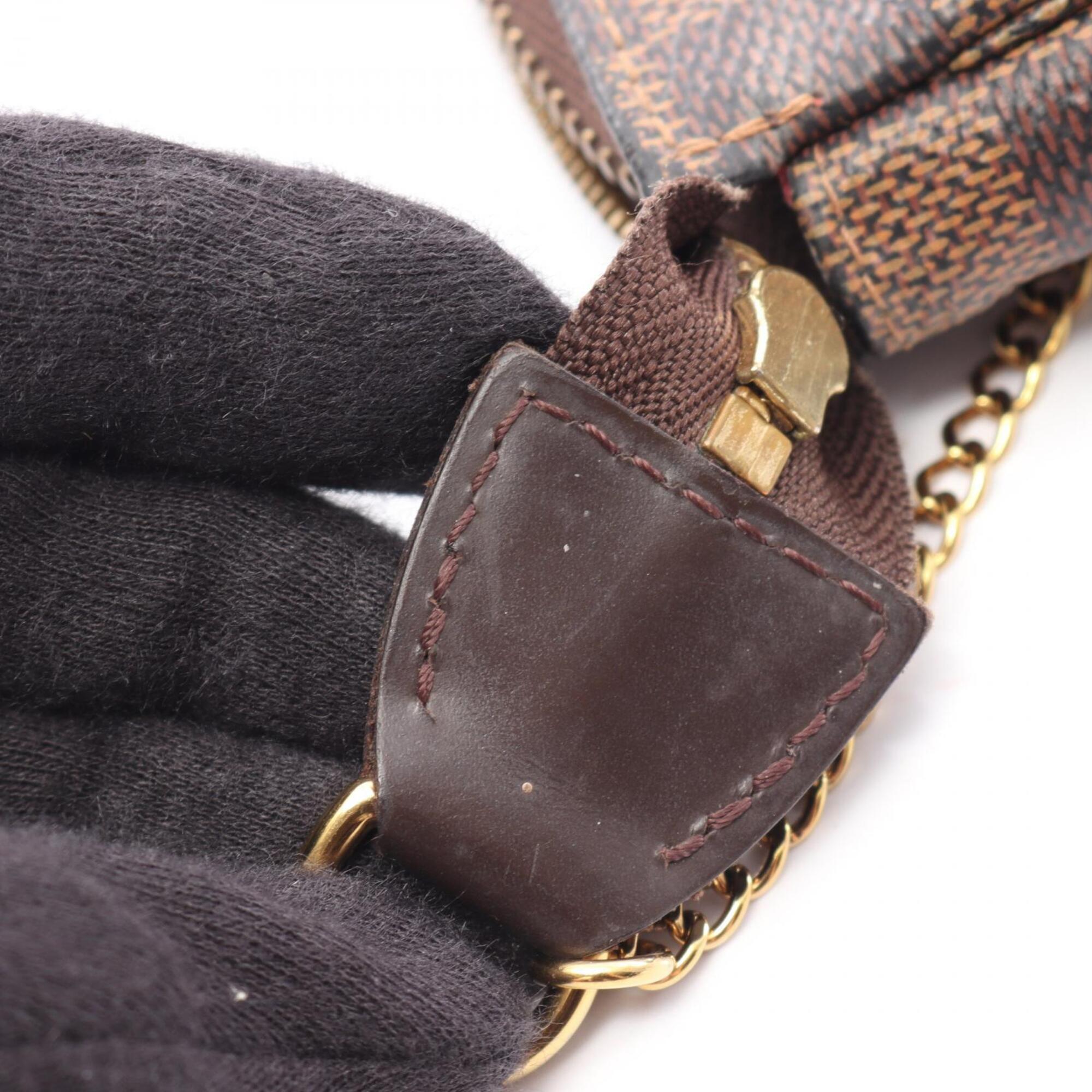 Louis Vuitton Brown Coated Canvas Leather Handbag (Pre-Owned)