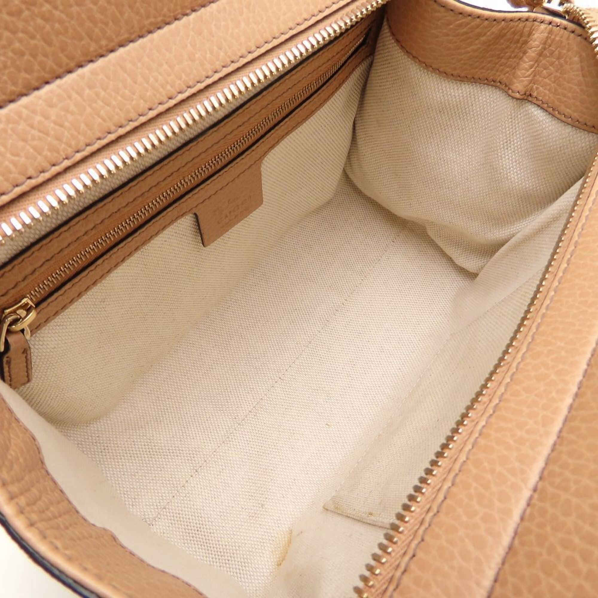 Gucci Beige Leather Handbag (Pre-Owned)