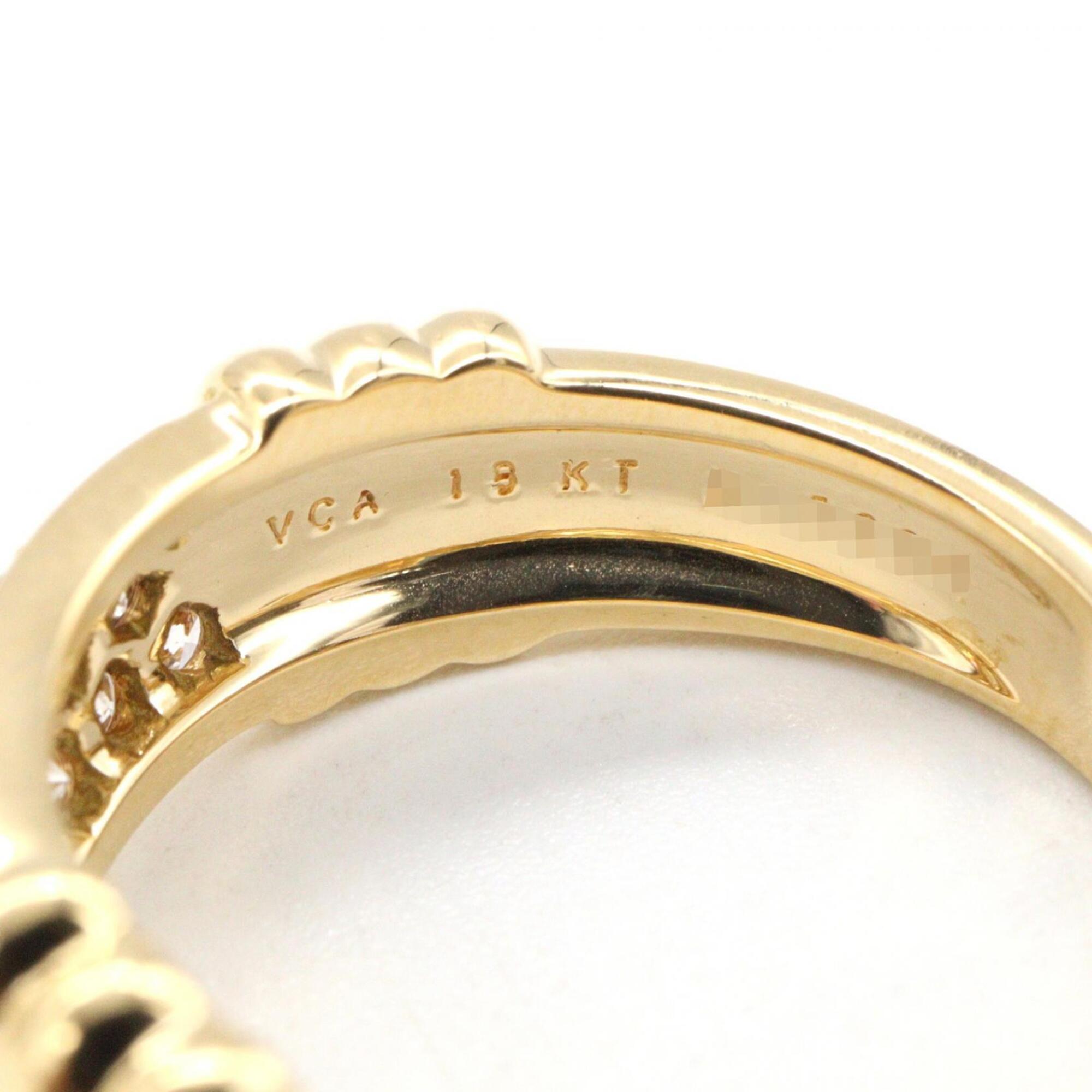 Van Cleef & Arpels Clear Yellow Yellow Gold (18K) Band Ring (Pre-Owned)