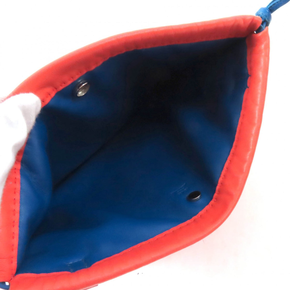 Hermes Blue Orange Pouch (Pre-Owned)
