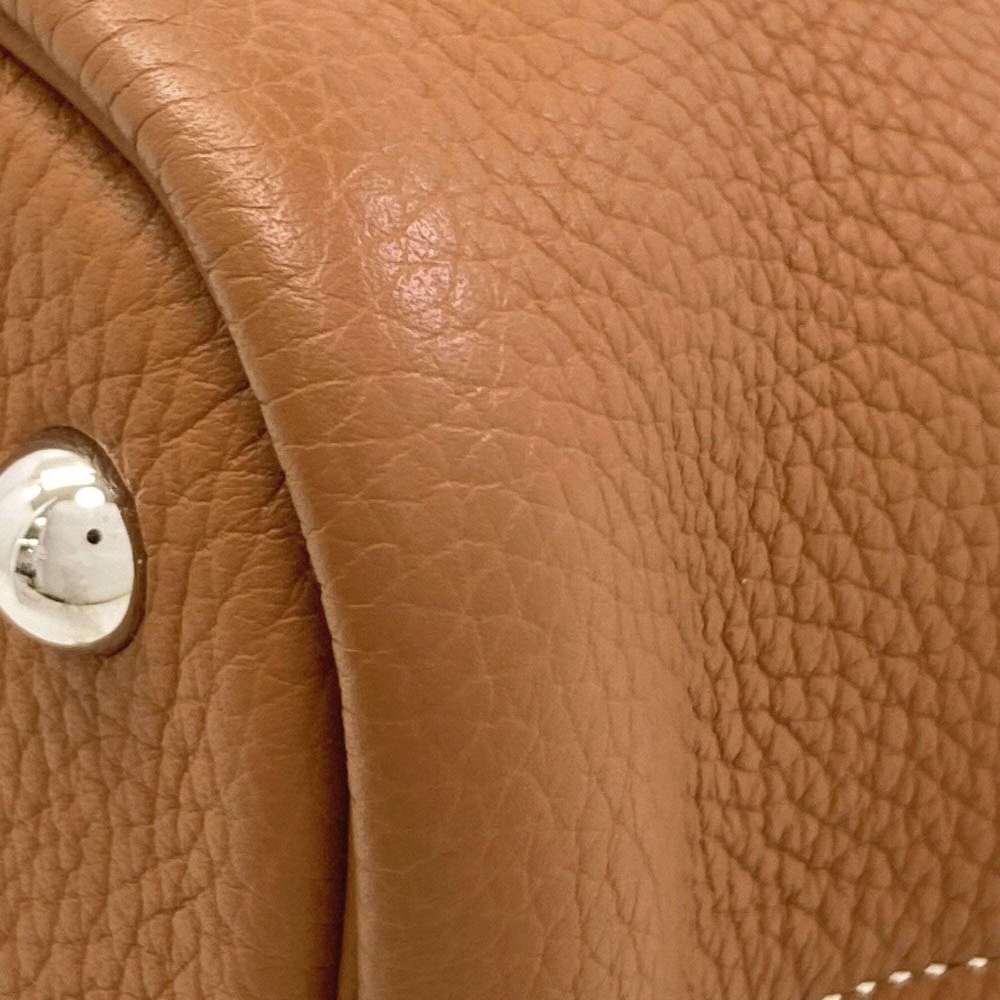 Hermes Bolide Gold Togo Leather Handbag (Pre-Owned)