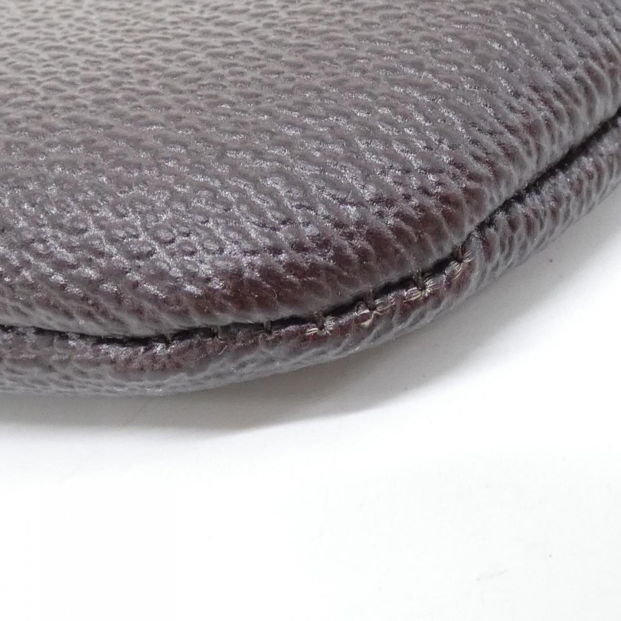 Louis Vuitton Marron Coated Canvas Handbag Pochette (Pre-Owned)
