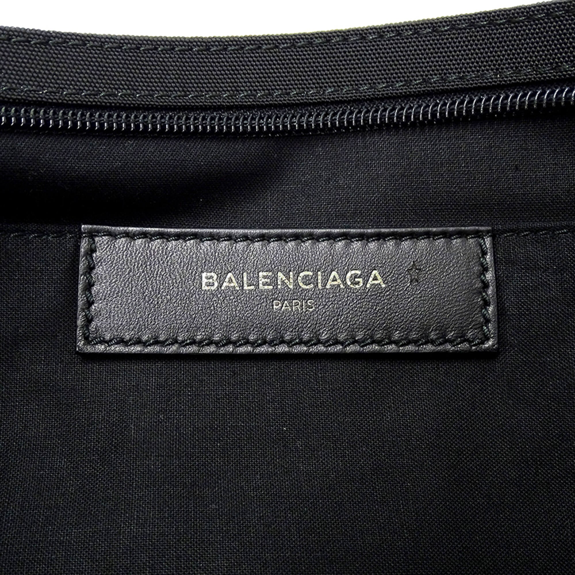 Balenciaga Black Nylon Clutch Bag Handbag Pouch (Pre-Owned)