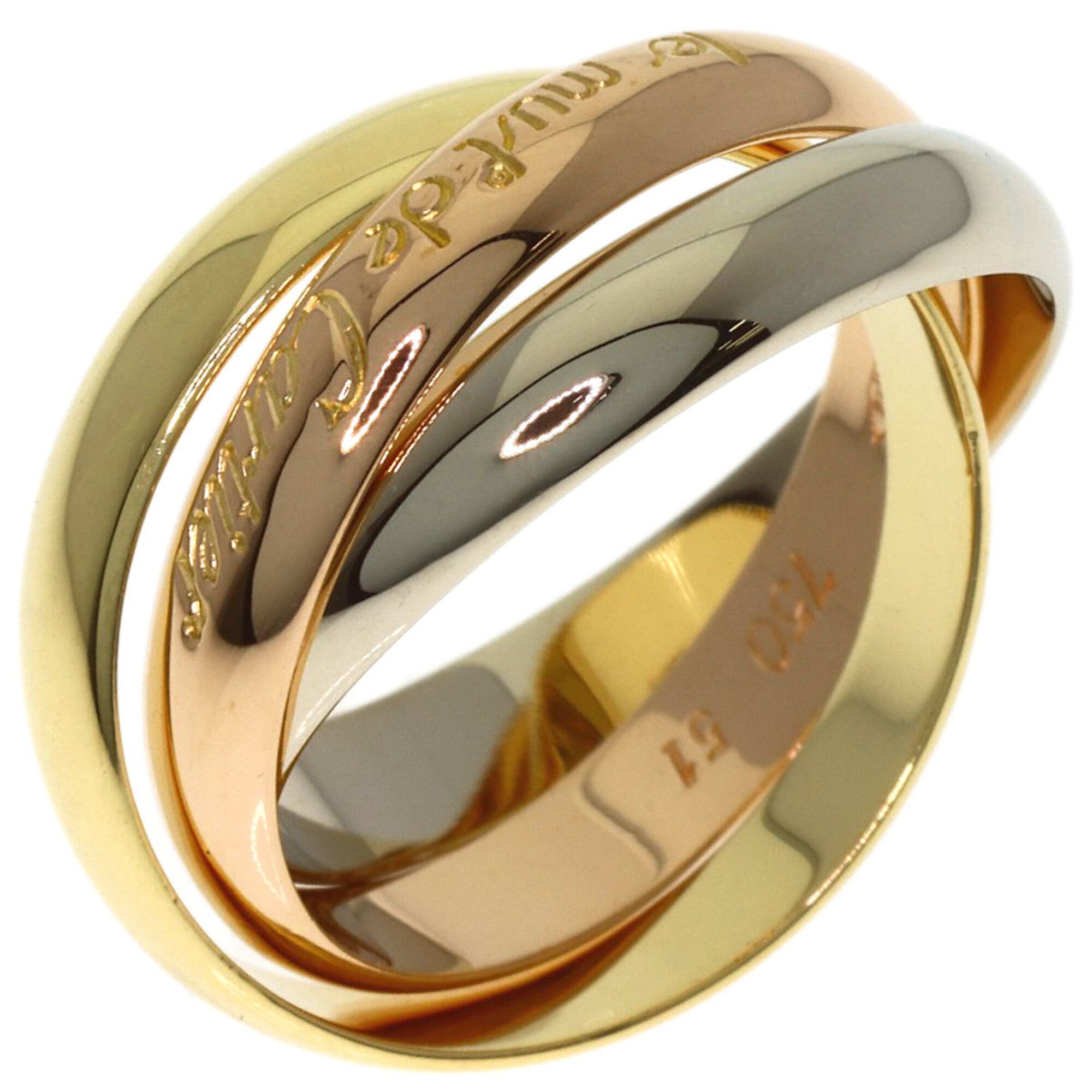 Cartier Yellow Gold (18K) Pink Gold (18K) White Gold (18K) Band Ring (Pre-Owned)