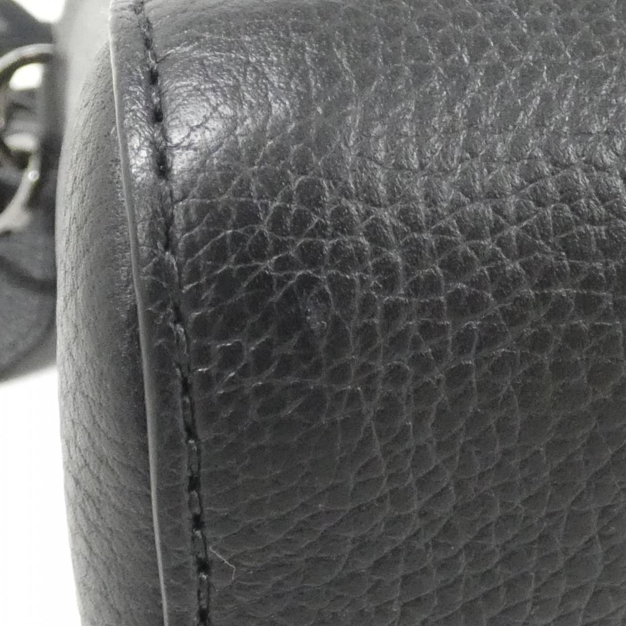 Bvlgari Black Leather Handbag (Pre-Owned)