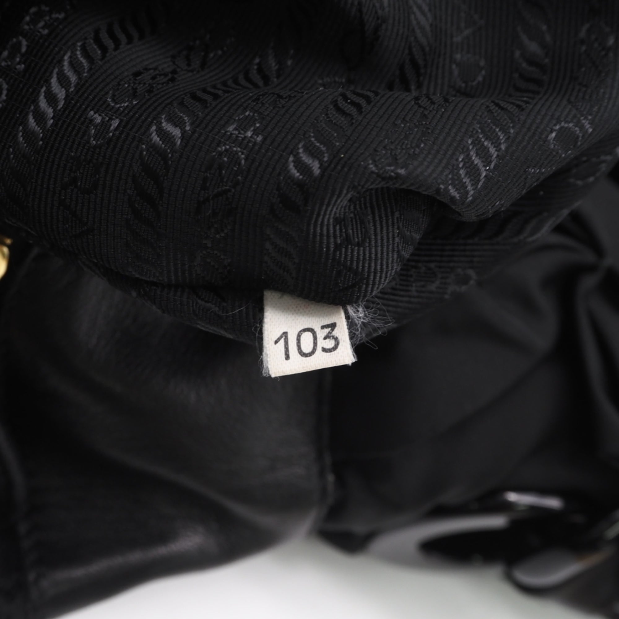 Prada Black Nylon Leather Plastic Handbag (Pre-Owned)