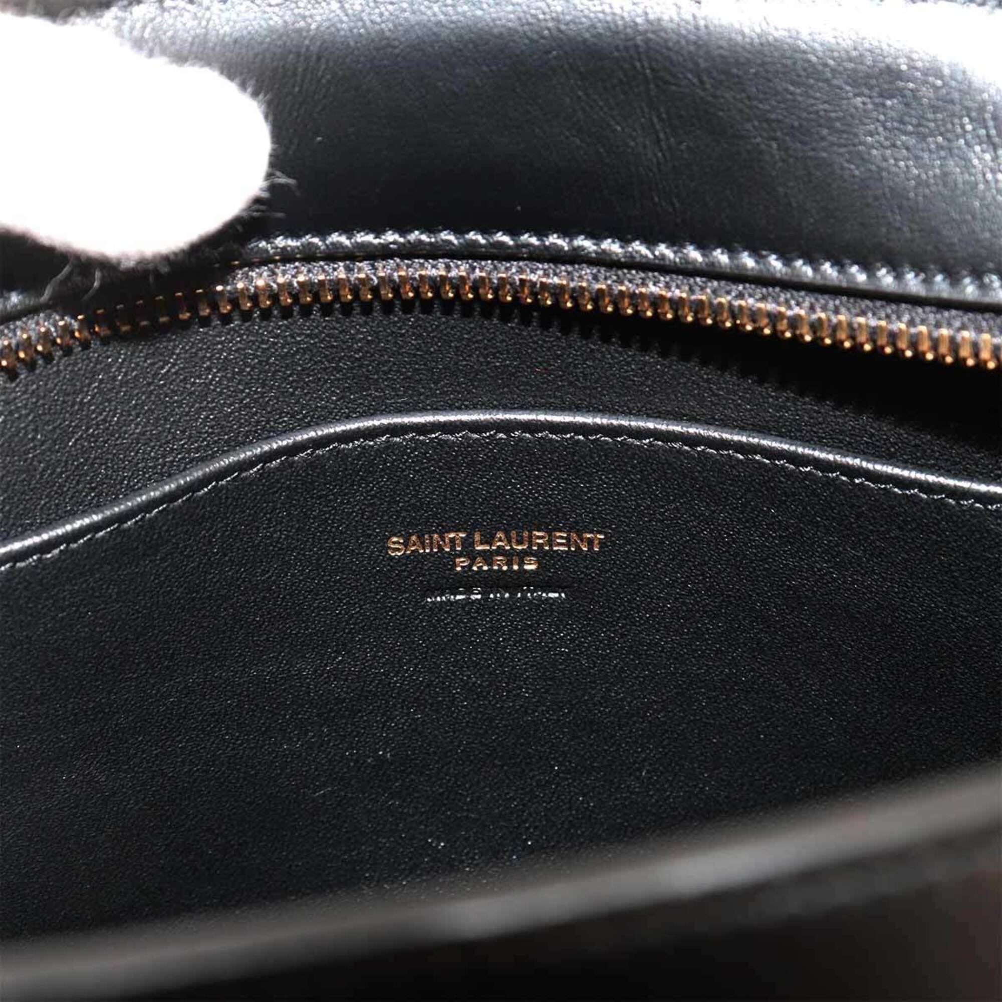 Saint Laurent Black Leather Handbag (Pre-Owned)