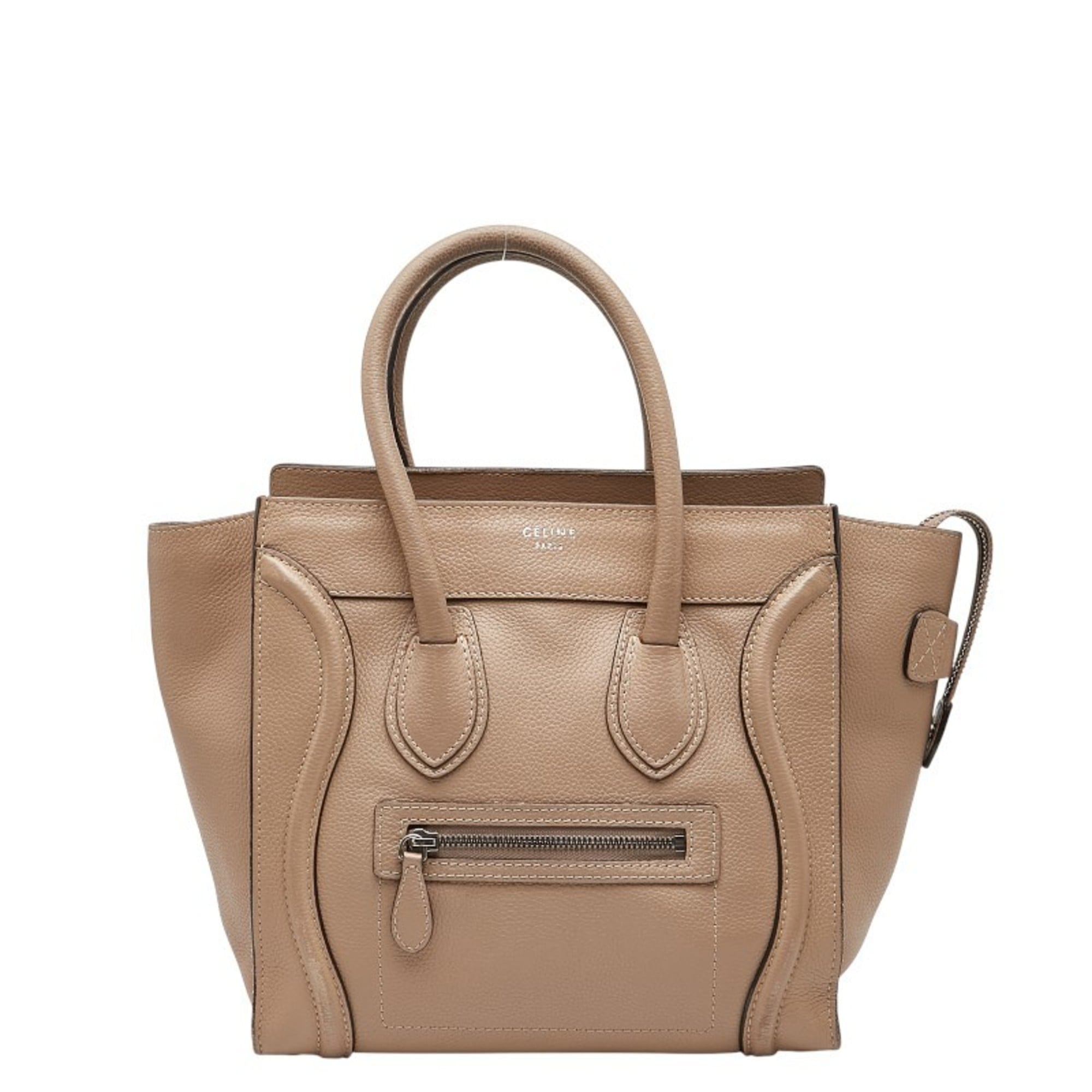 Celine Beige Leather Handbag (Pre-Owned)