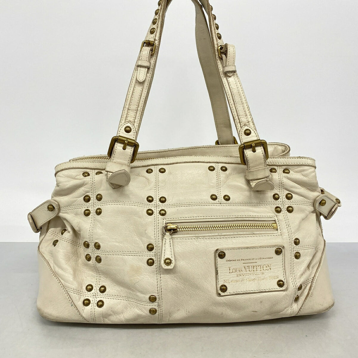 Louis Vuitton Ecru Handbag (Pre-Owned)