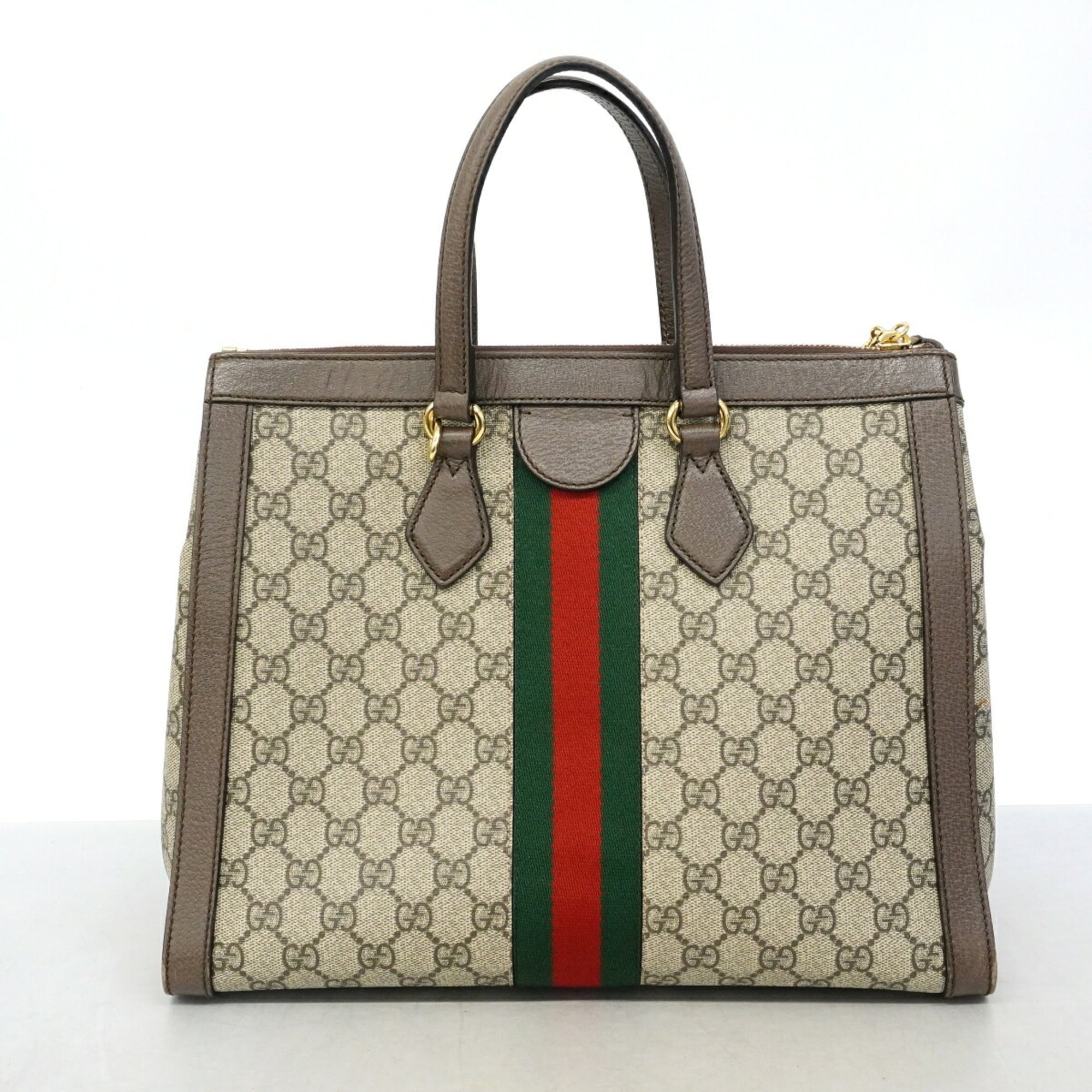 Gucci Brown Pvc Tote Bag (Pre-Owned)