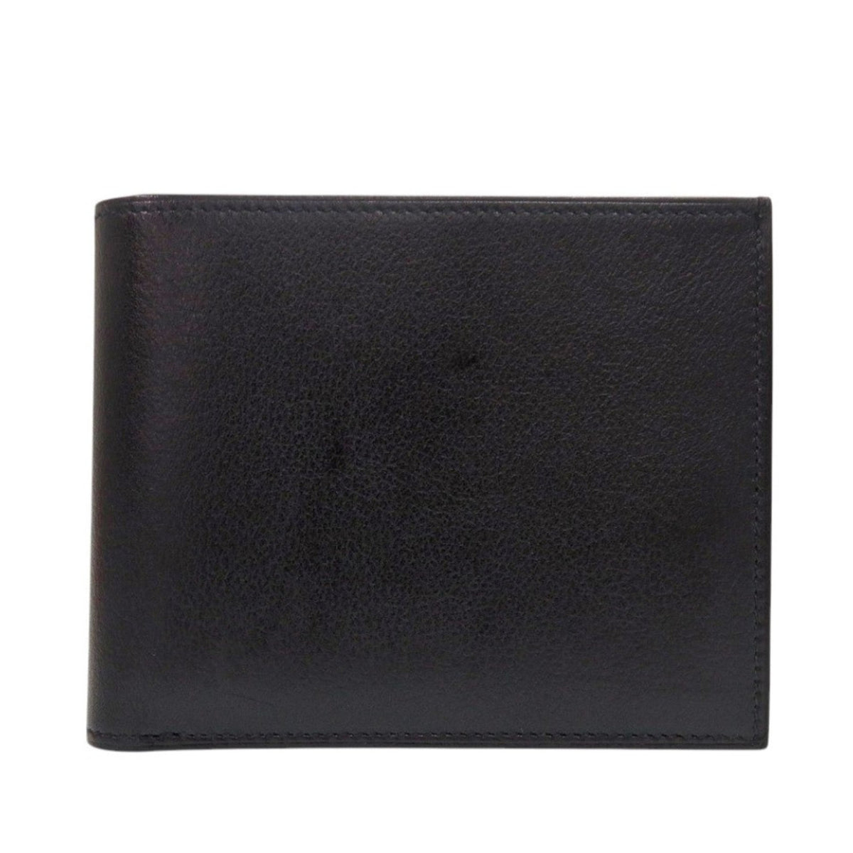 Hermes Black Evergrain Leather Wallet (Bi-Fold) (Pre-Owned)