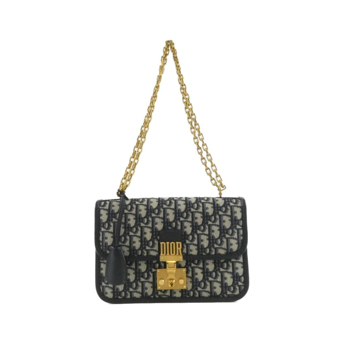 Christian Dior Blue Canvas Shoulder Bag (Pre-Owned)