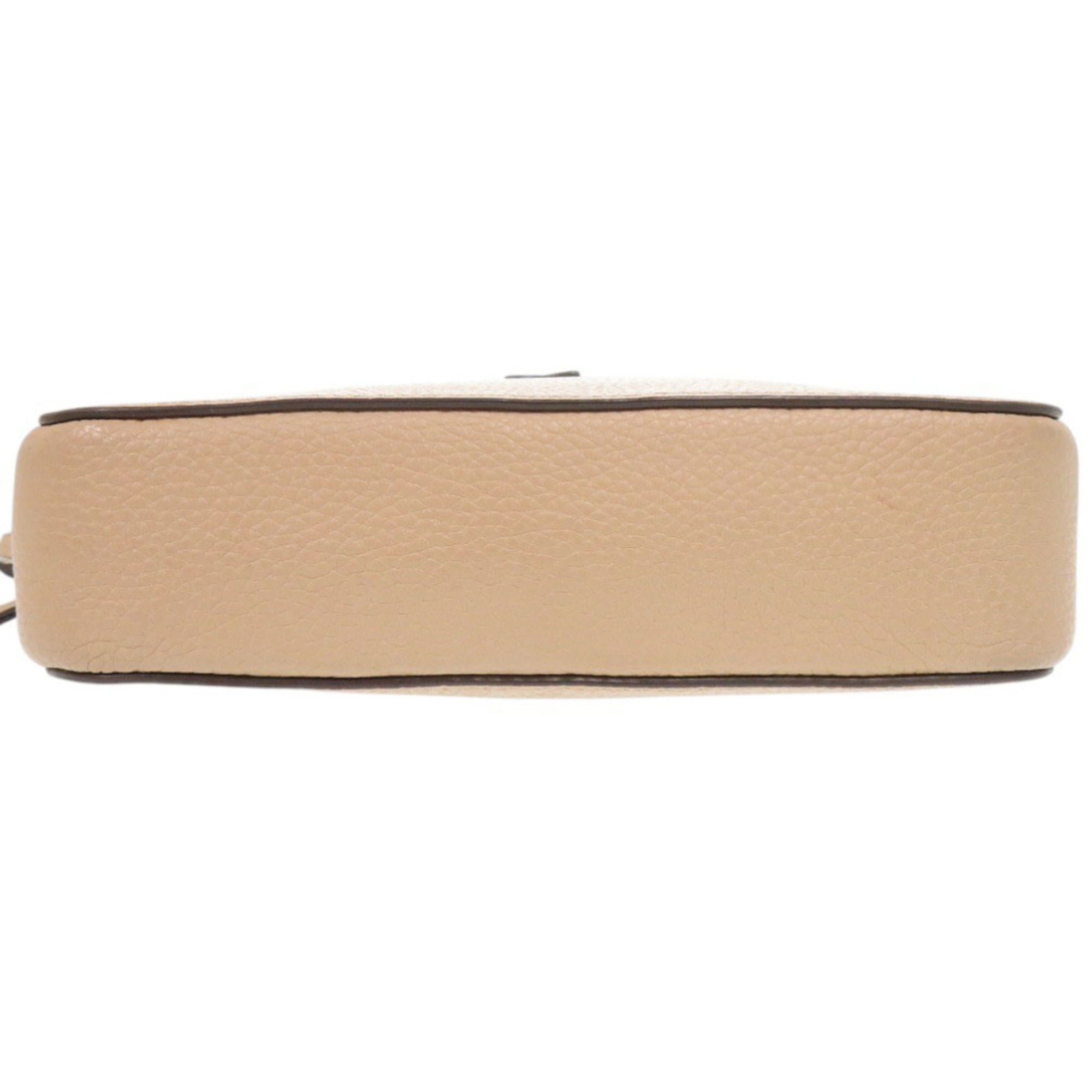 Tory Burch Pink Beige Leather Shoulder Bag (Pre-Owned)