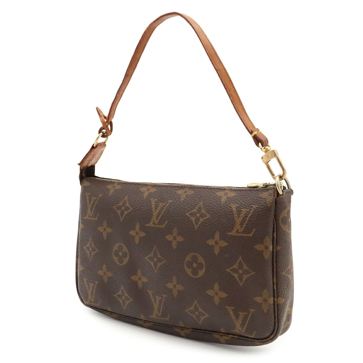 Louis Vuitton Brown Galle Monogram Monogram Handbag Pochette Pouch (Pre-Owned)