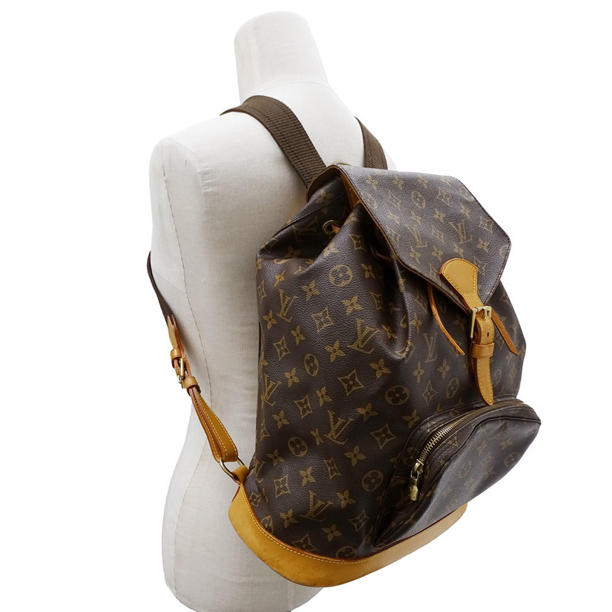 Louis Vuitton Brown Monogram Canvas Backpack (Pre-Owned)