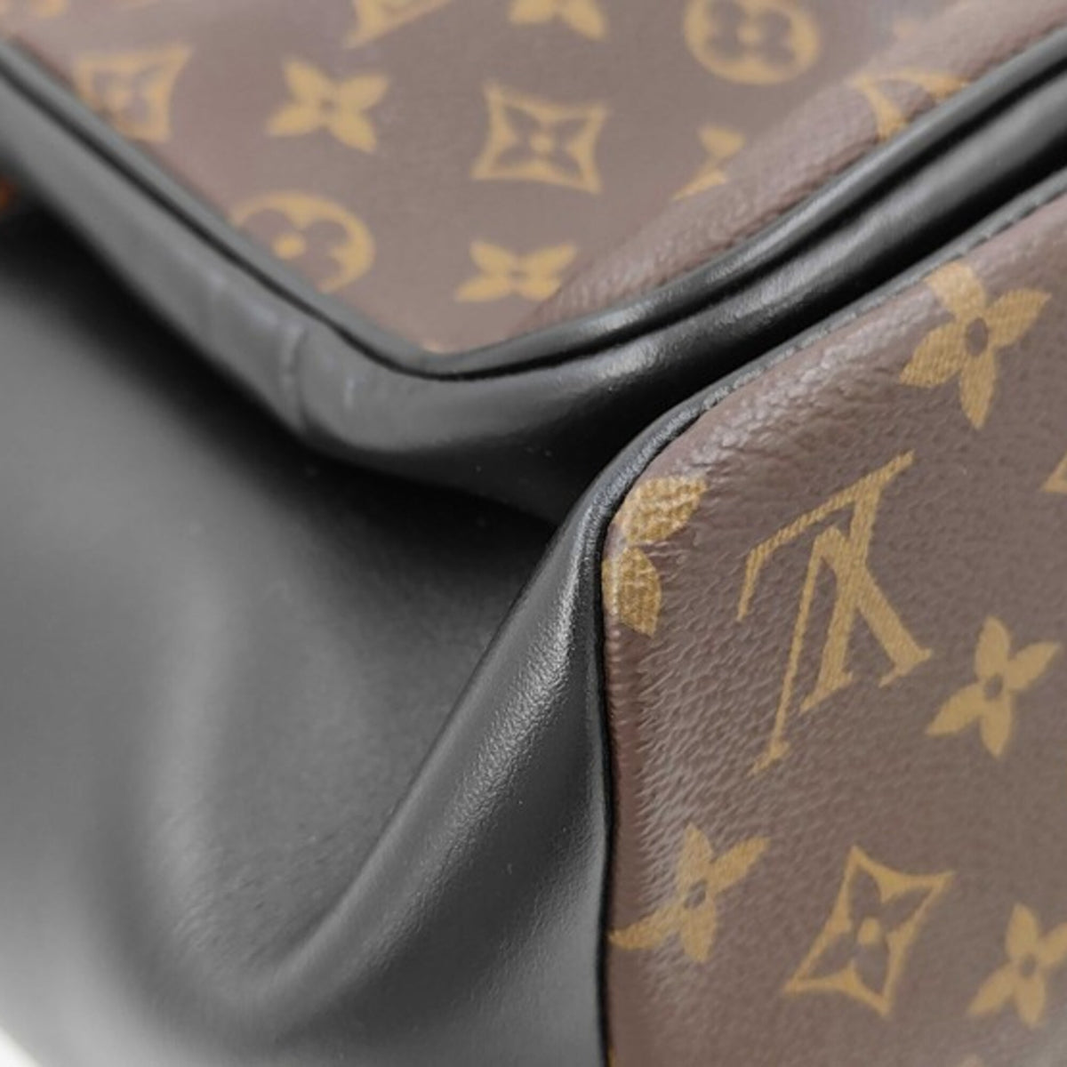 Louis Vuitton Monogram Macassar Black Brown Pvc Leather Backpack (Pre-Owned)
