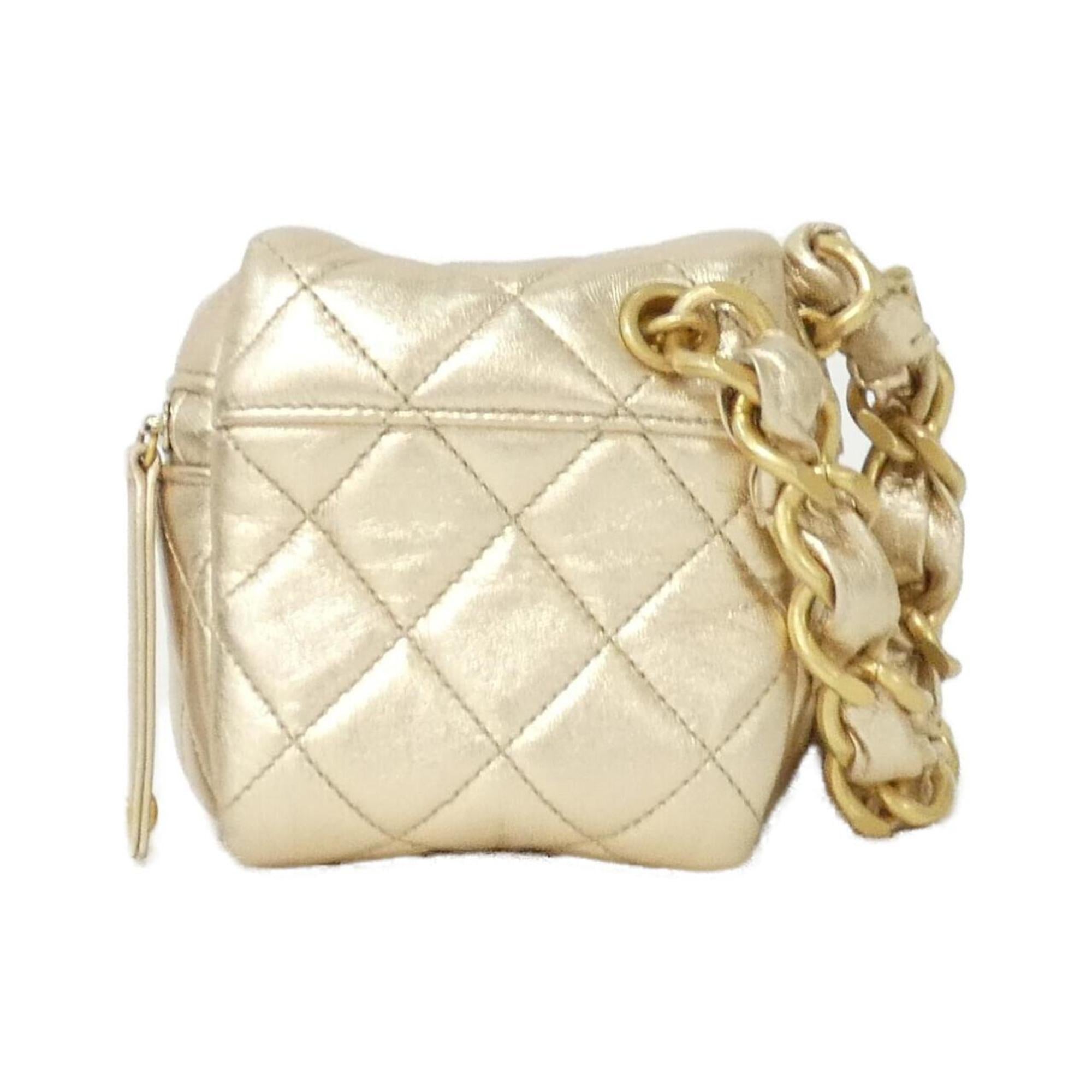 Chanel Leather Handbag Pouch (Pre-Owned)
