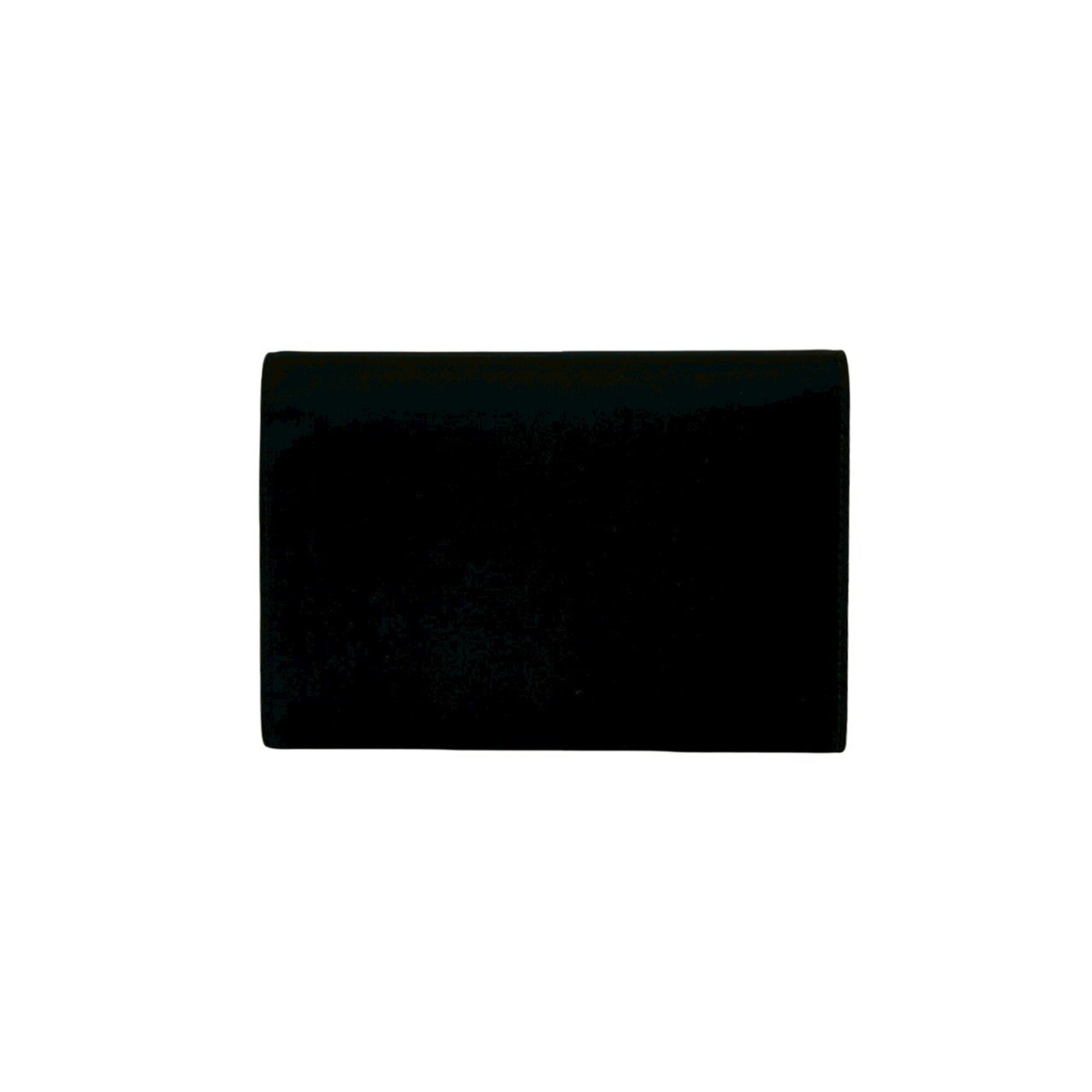 Prada Black Nylon Leather Wallet (Tri-Fold) (Pre-Owned)