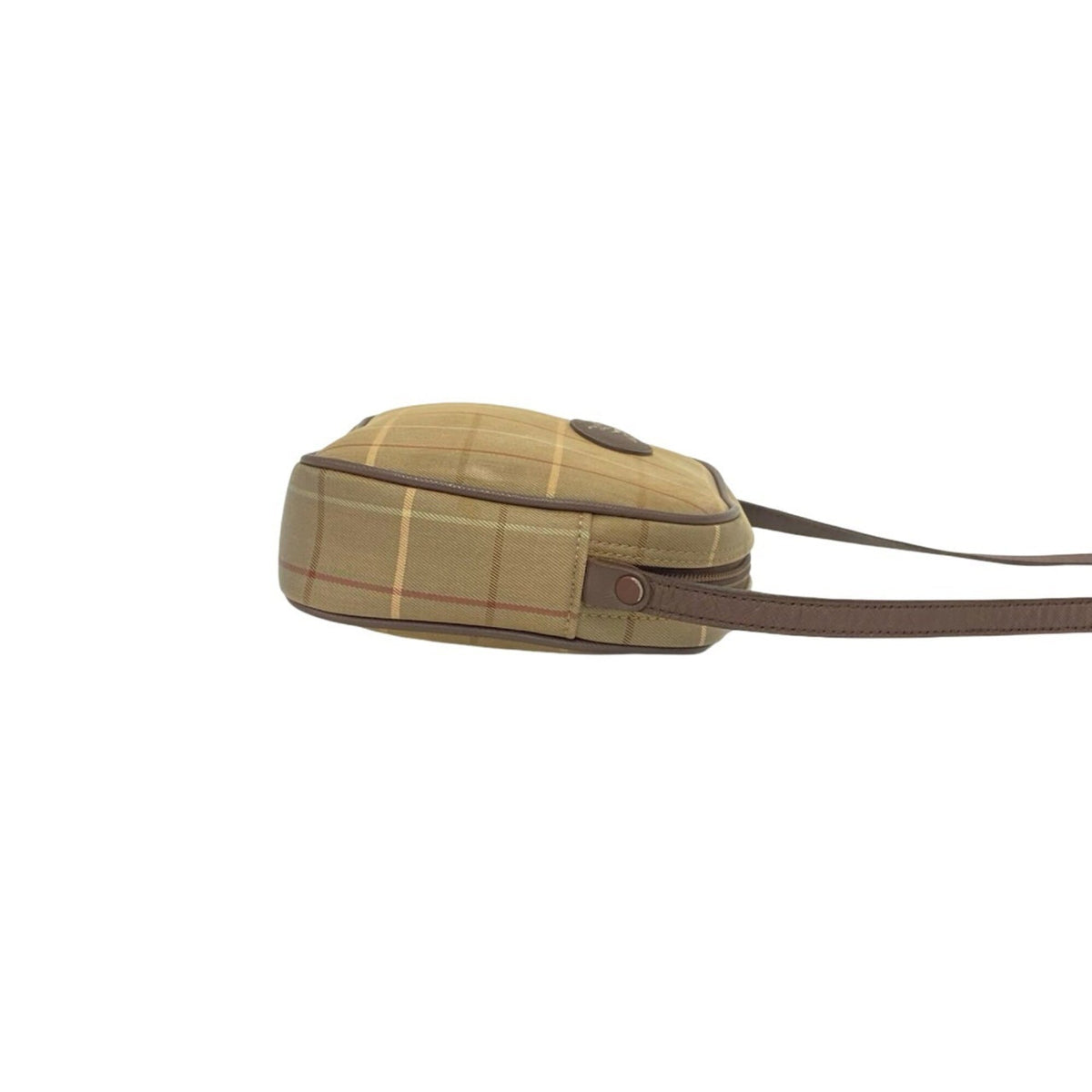 Burberry Brown Canvas Leather Pochette Shoulder Bag (Pre-Owned)