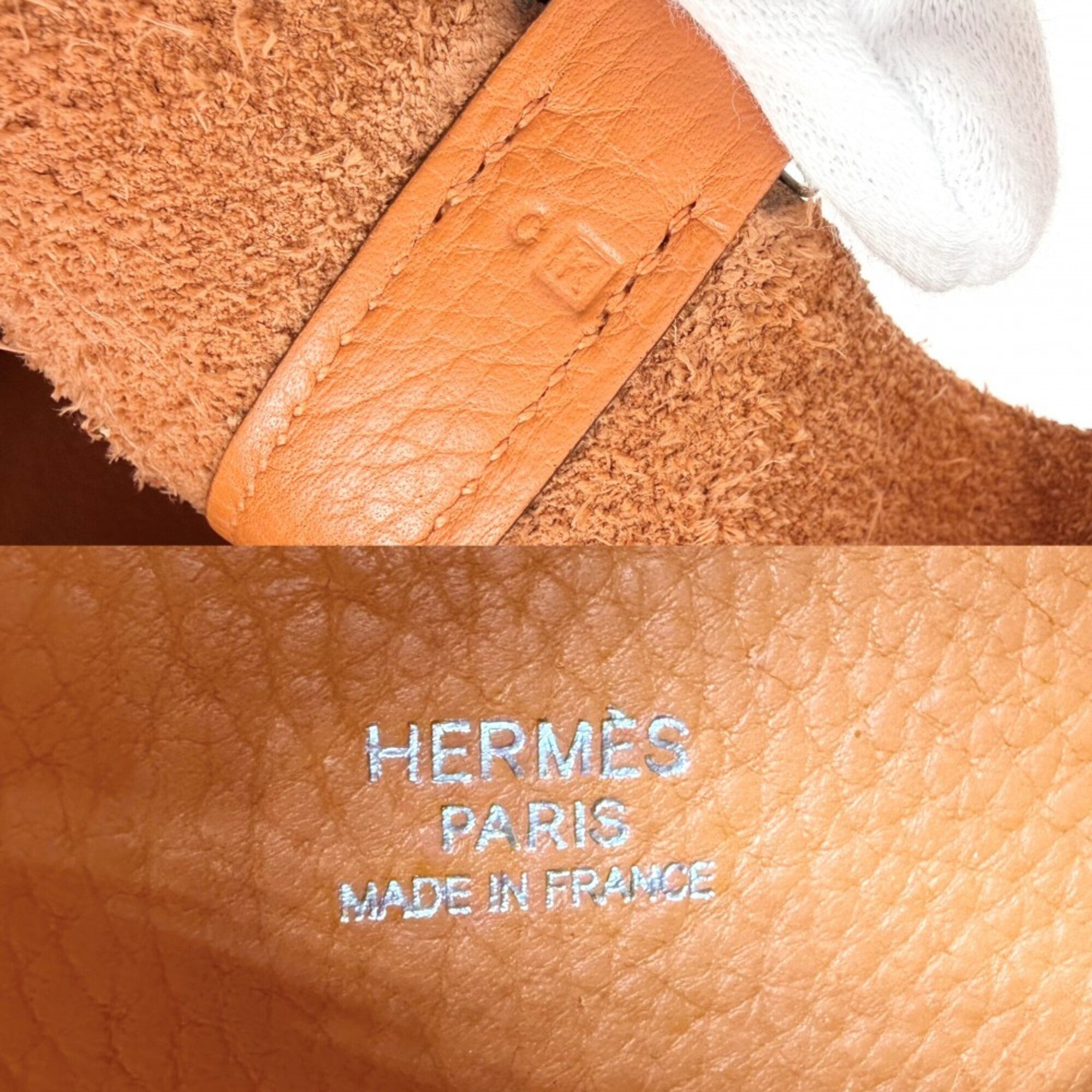 Hermes Picotin Orange Leather Handbag (Pre-Owned)