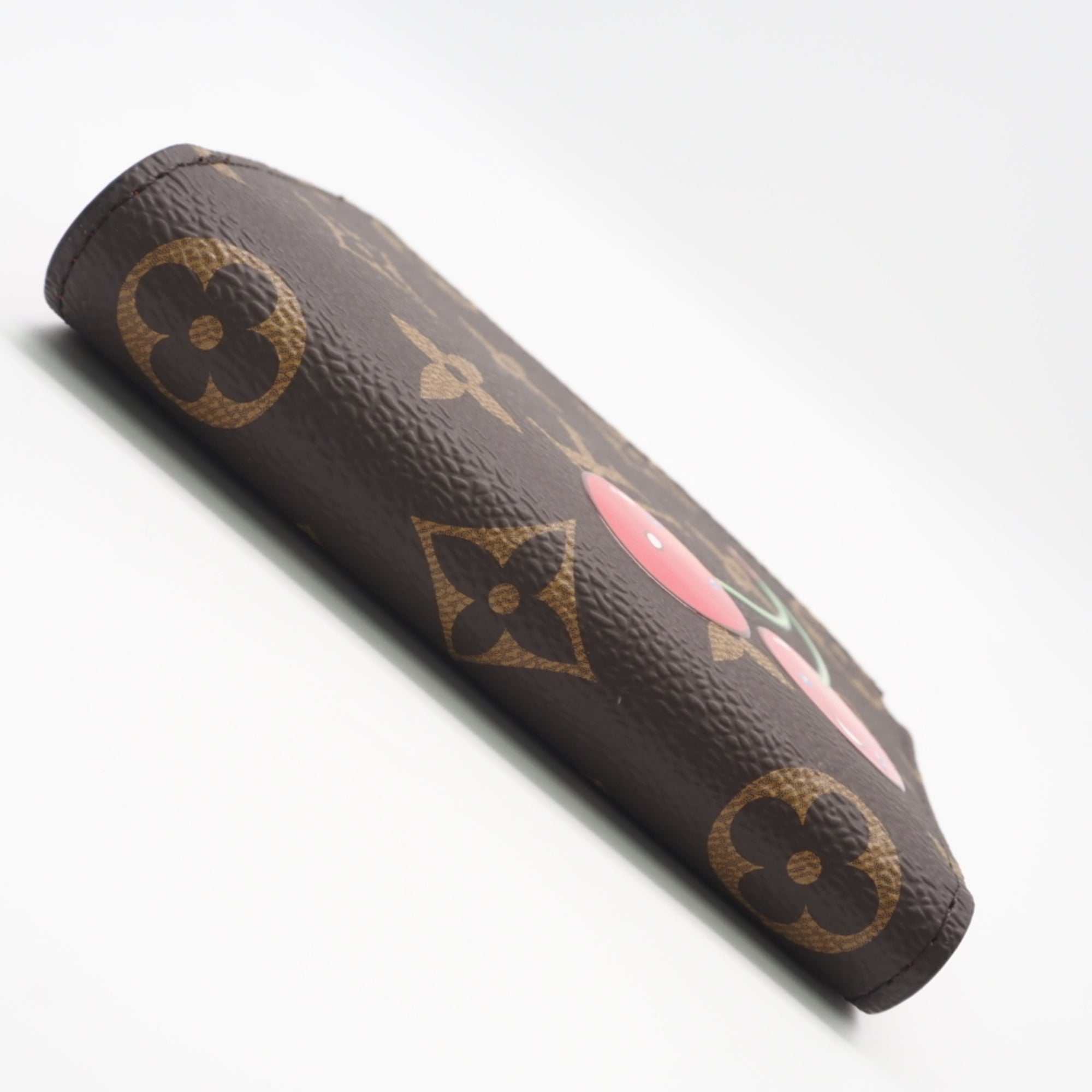 Louis Vuitton Beige Brown Red Color Coated Canvas Leather Wallet (Bi-Fold) (Pre-Owned)