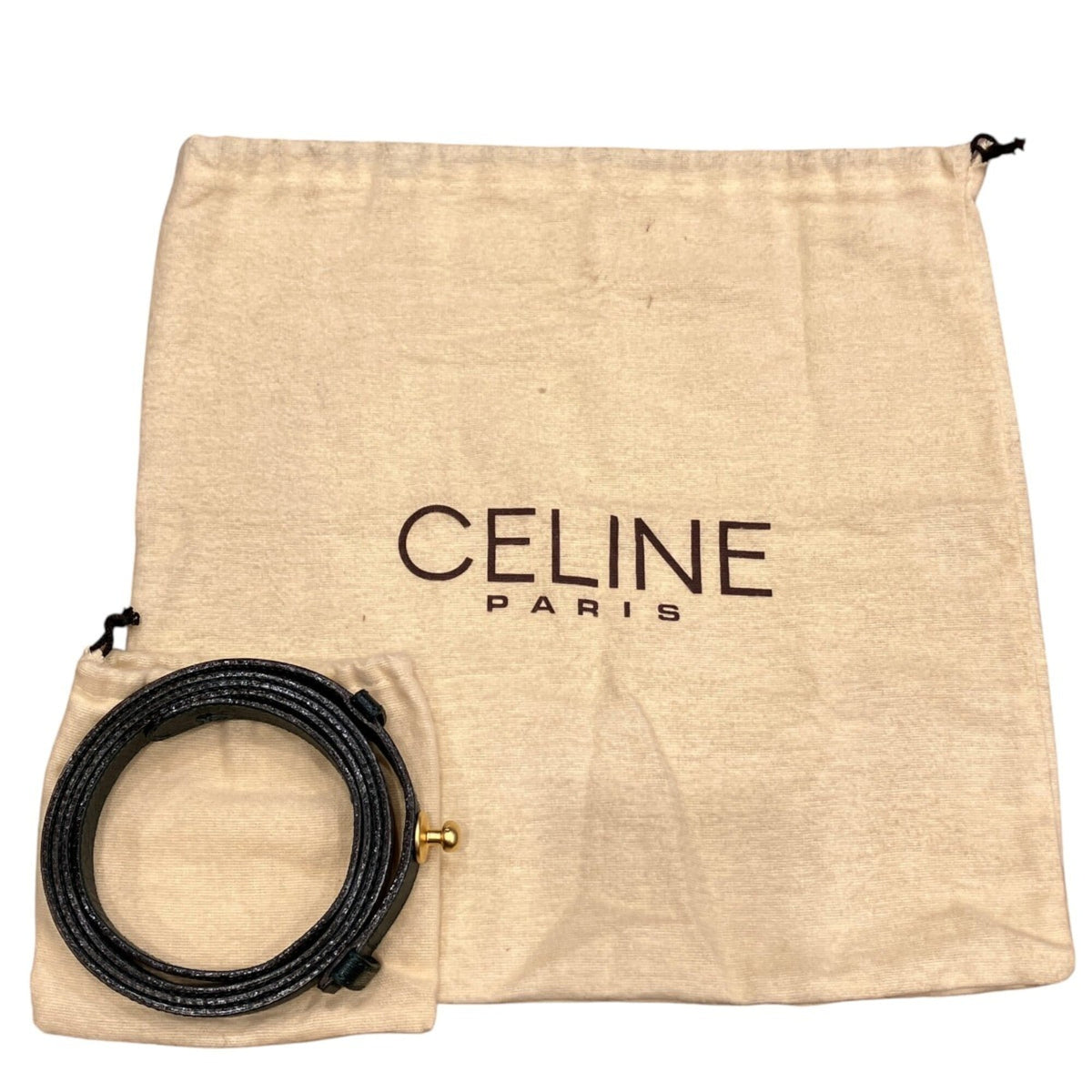 Celine Green Khaki Leather Handbag (Pre-Owned)