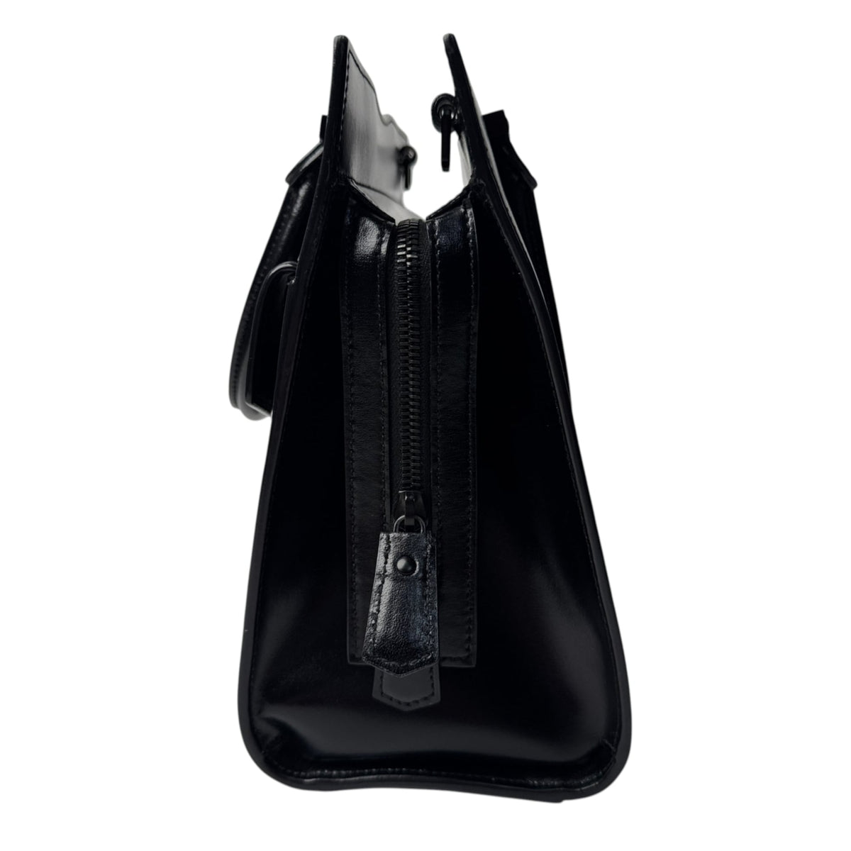 Saint Laurent Black Leather Handbag Shoulder Bag (Pre-Owned)
