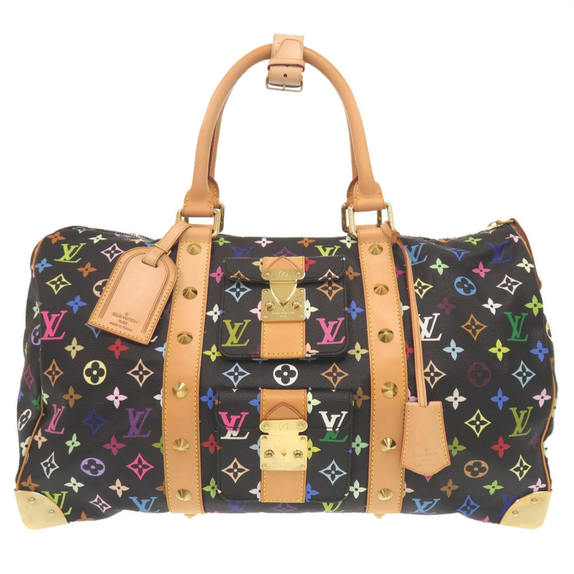 Louis Vuitton Noir Monogram Multicolore Boston Bag (Pre-Owned)
