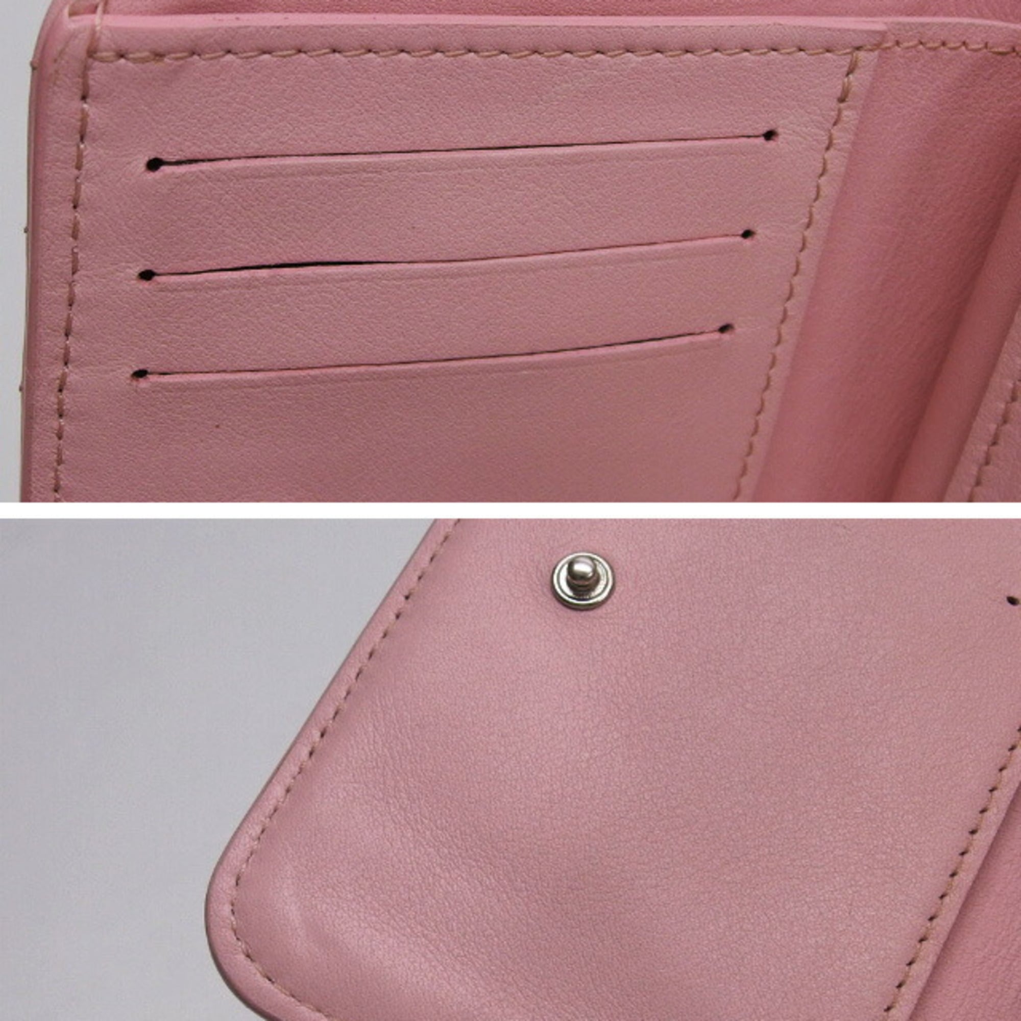 Louis Vuitton Pink Leather Wallet (Bi-Fold) (Pre-Owned)