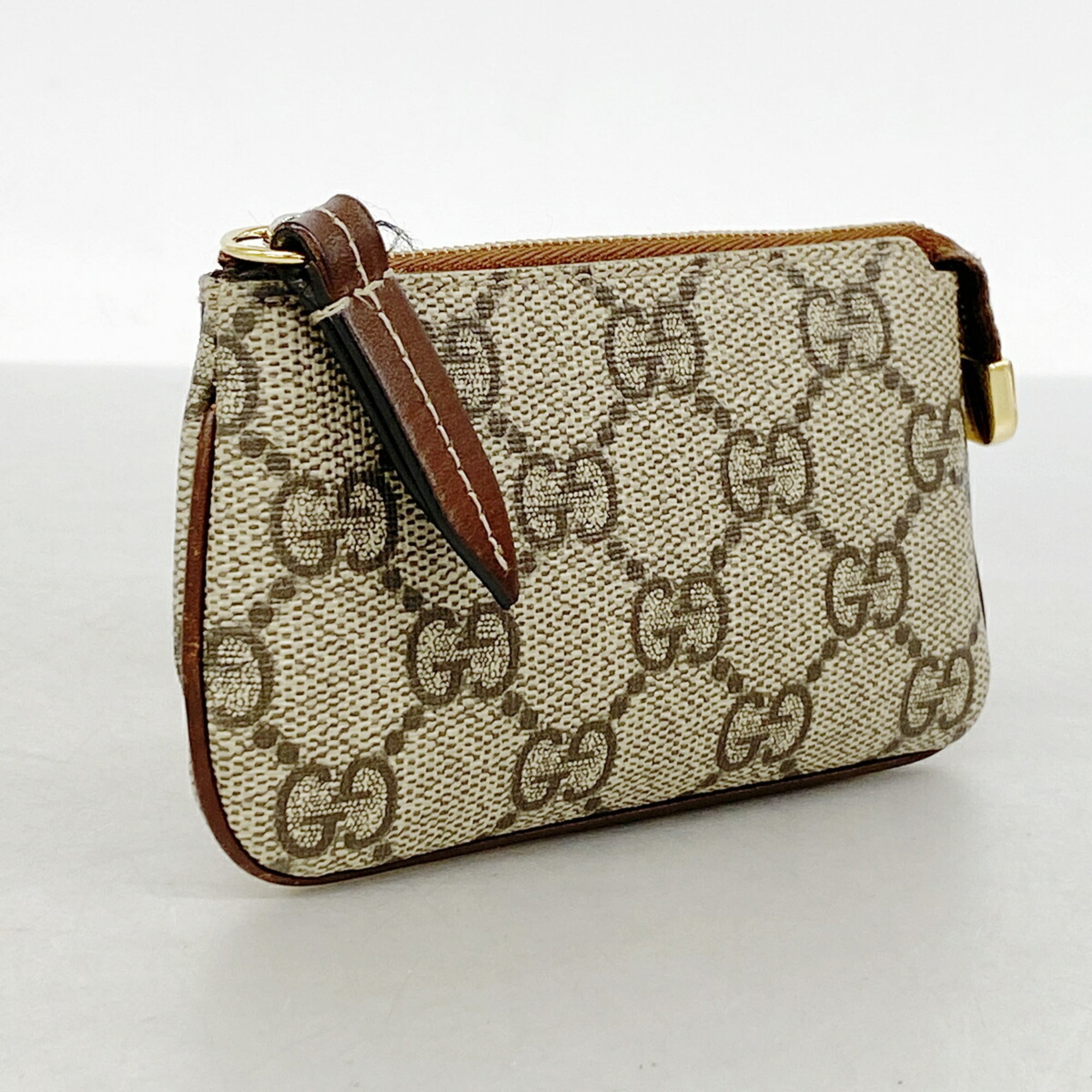 Gucci Brown Pvc Coin Purse/Coin Case (Pre-Owned)