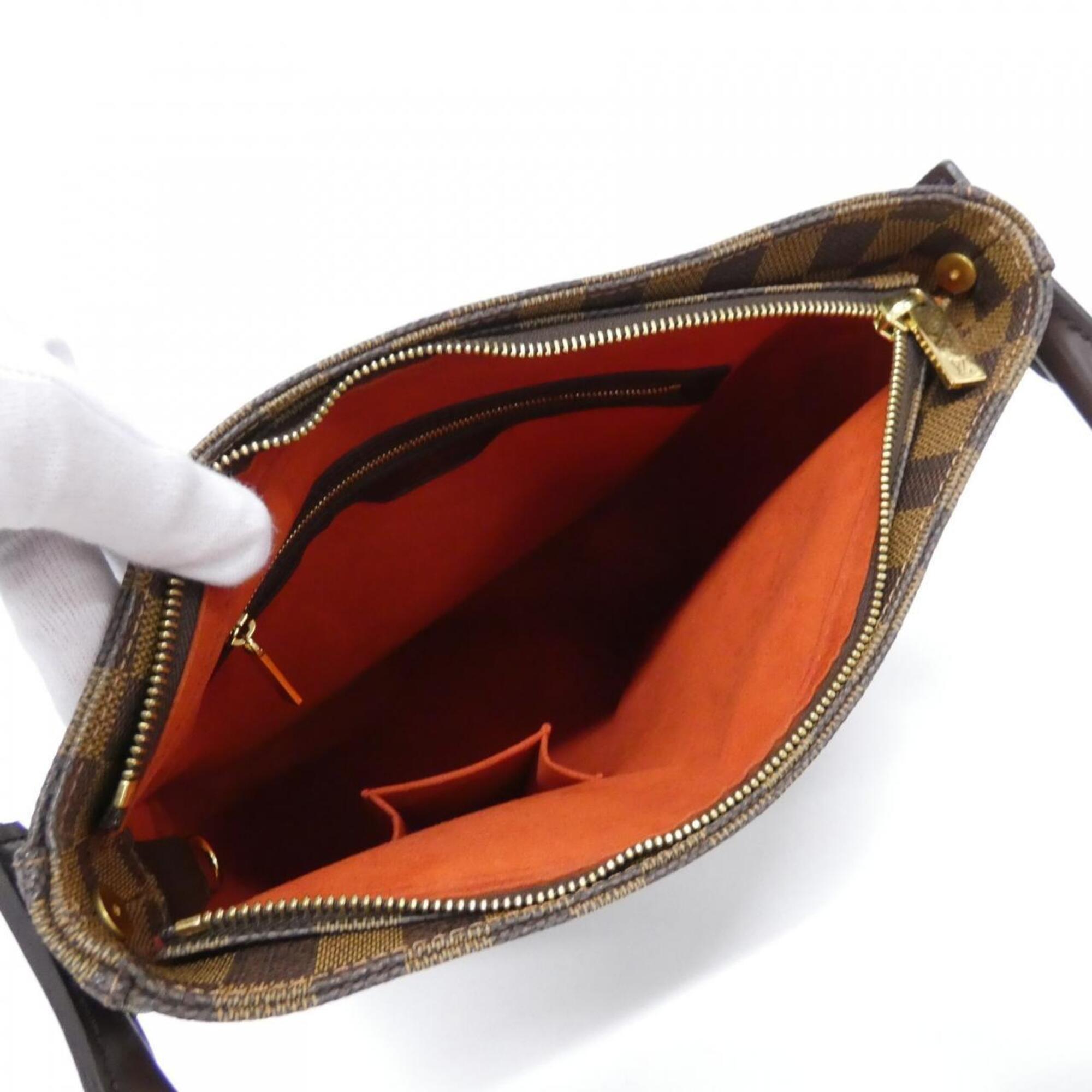 Louis Vuitton Brown Coated Canvas Shoulder Bag (Pre-Owned)