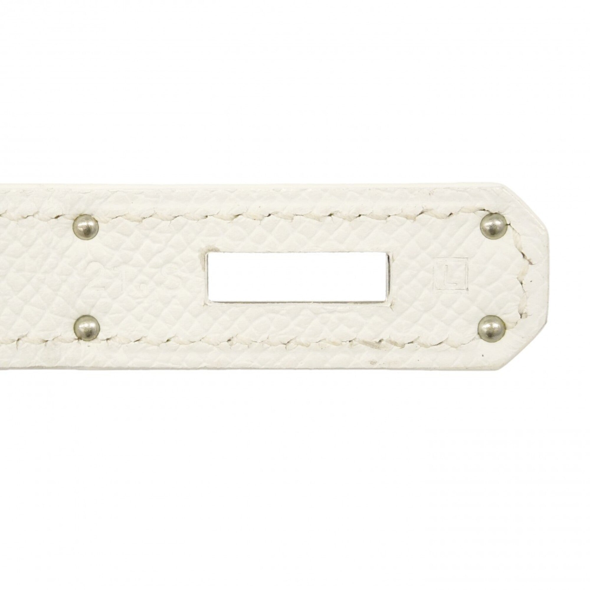 Hermes White Leather Handbag (Pre-Owned)