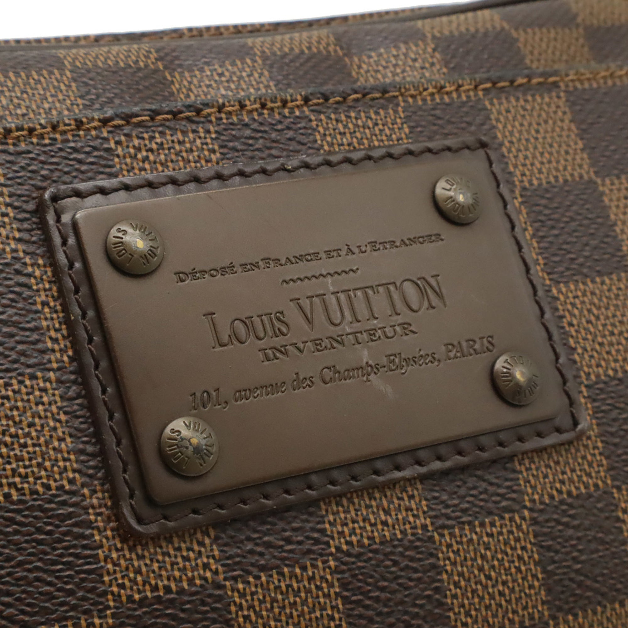 Louis Vuitton Brown Damier Canvas Pvc Sling Bag (Pre-Owned)