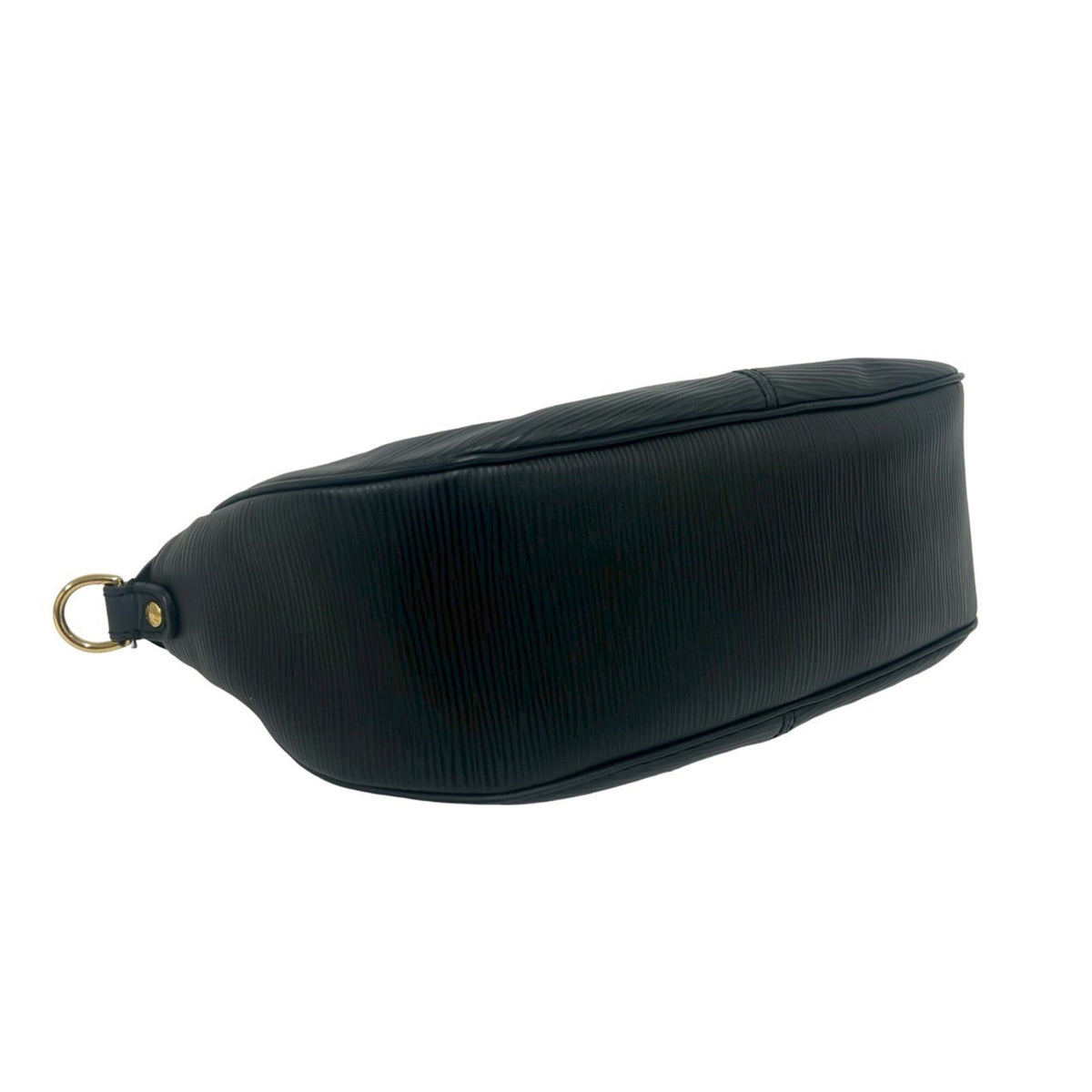 Louis Vuitton Black Leather Handbag Shoulder Bag (Pre-Owned)