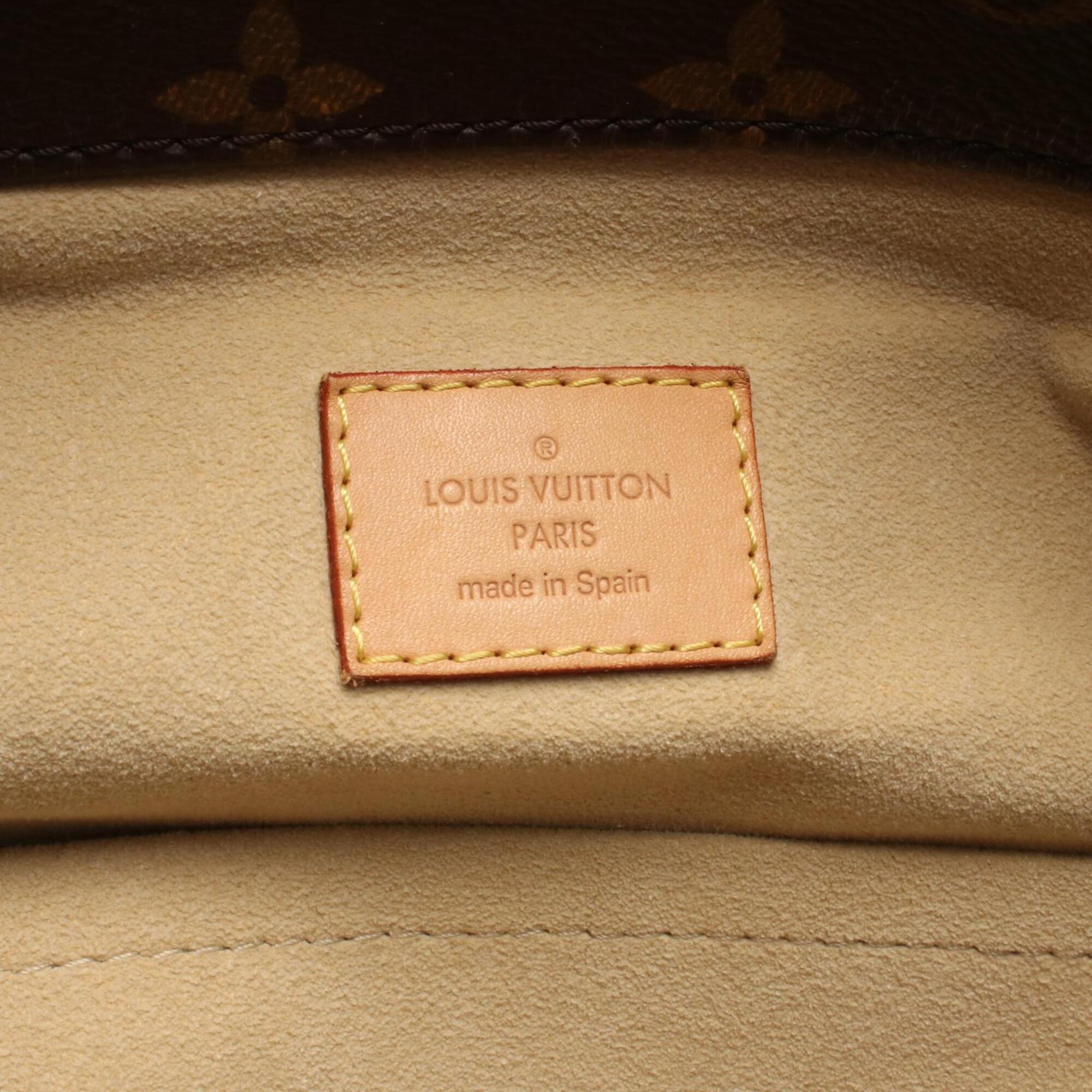 Louis Vuitton Monogram Brown Coated Canvas Leather Shoulder Bag (Pre-Owned)