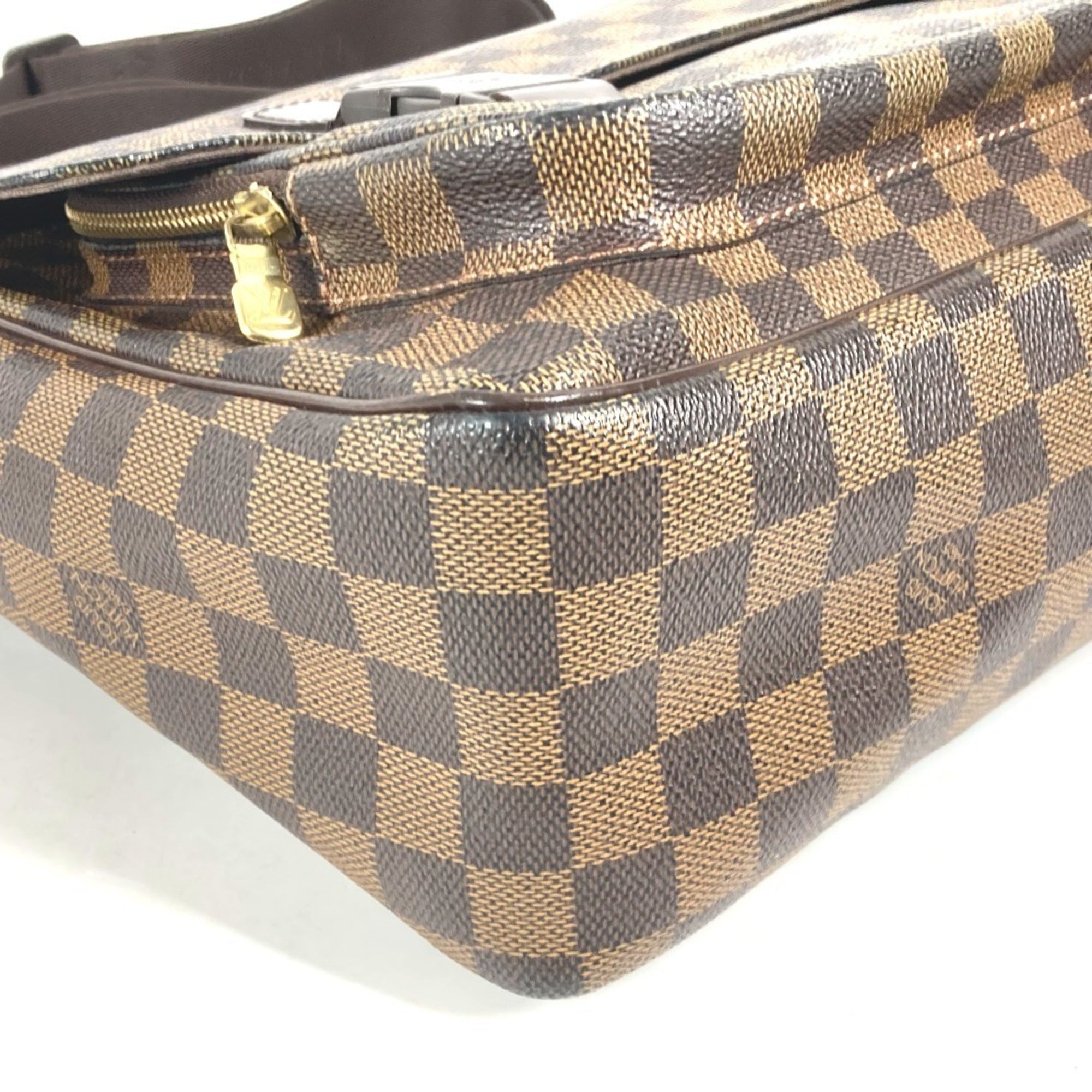 Louis Vuitton Brown Damier Canvas Messenger Bag Shoulder Bag (Pre-Owned)