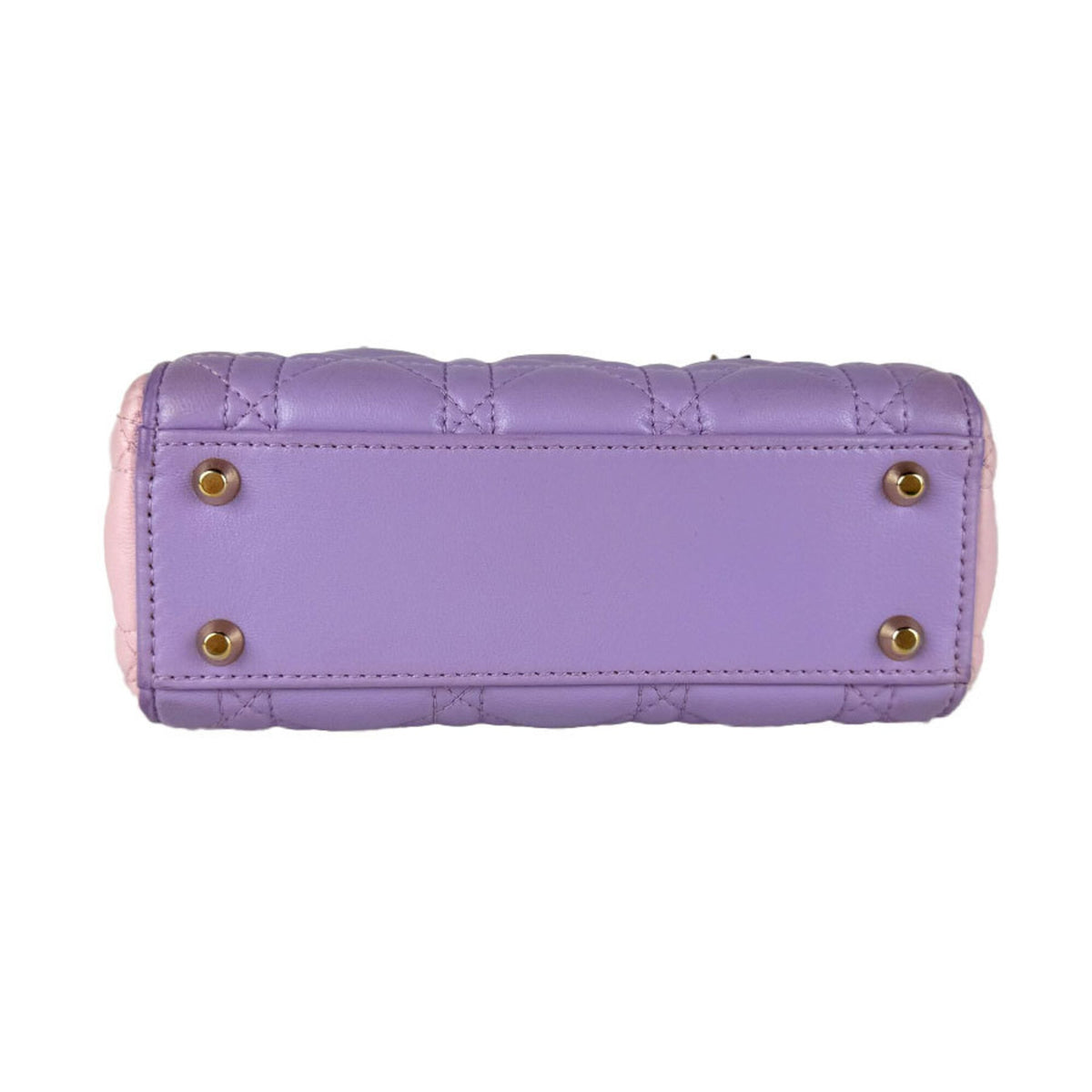 Christian Dior Pink Purple Leather Handbag Shoulder Bag (Pre-Owned)