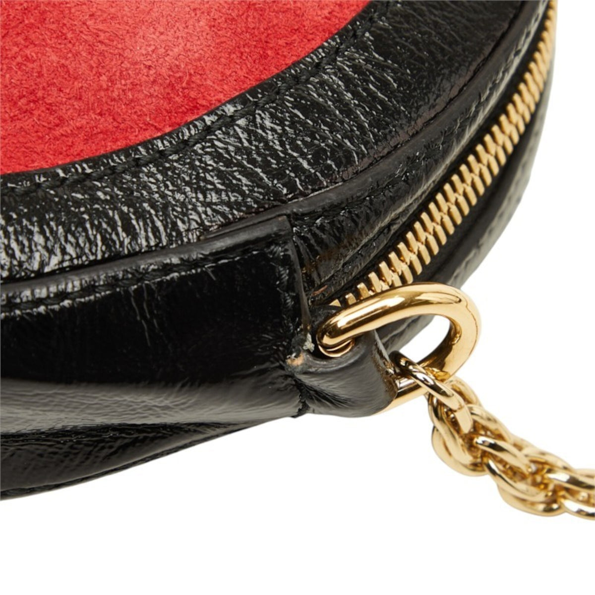 Gucci Black Leather Suede Shoulder Bag (Pre-Owned)