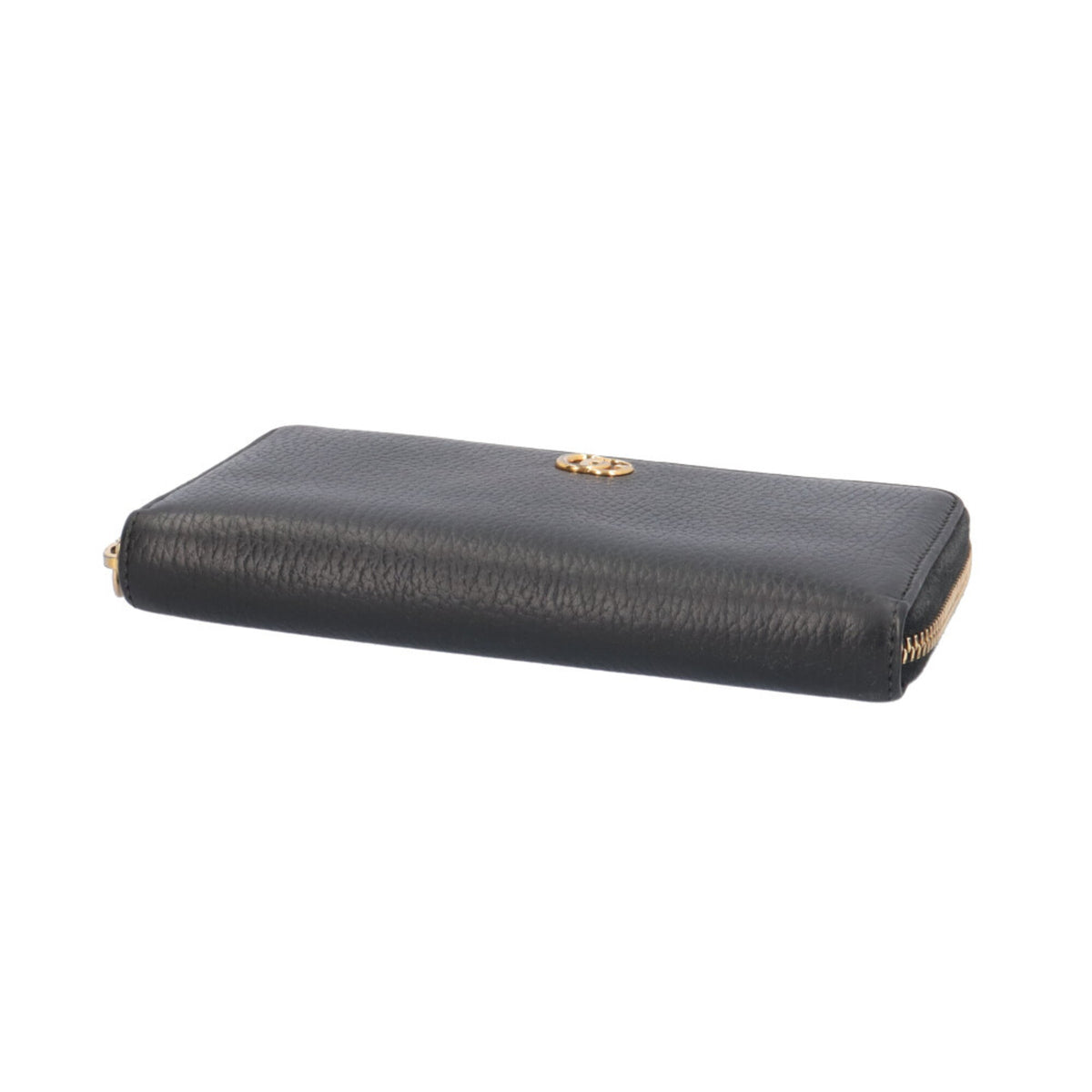 Gucci Black Leather Long Wallet (Bi-Fold) (Pre-Owned)
