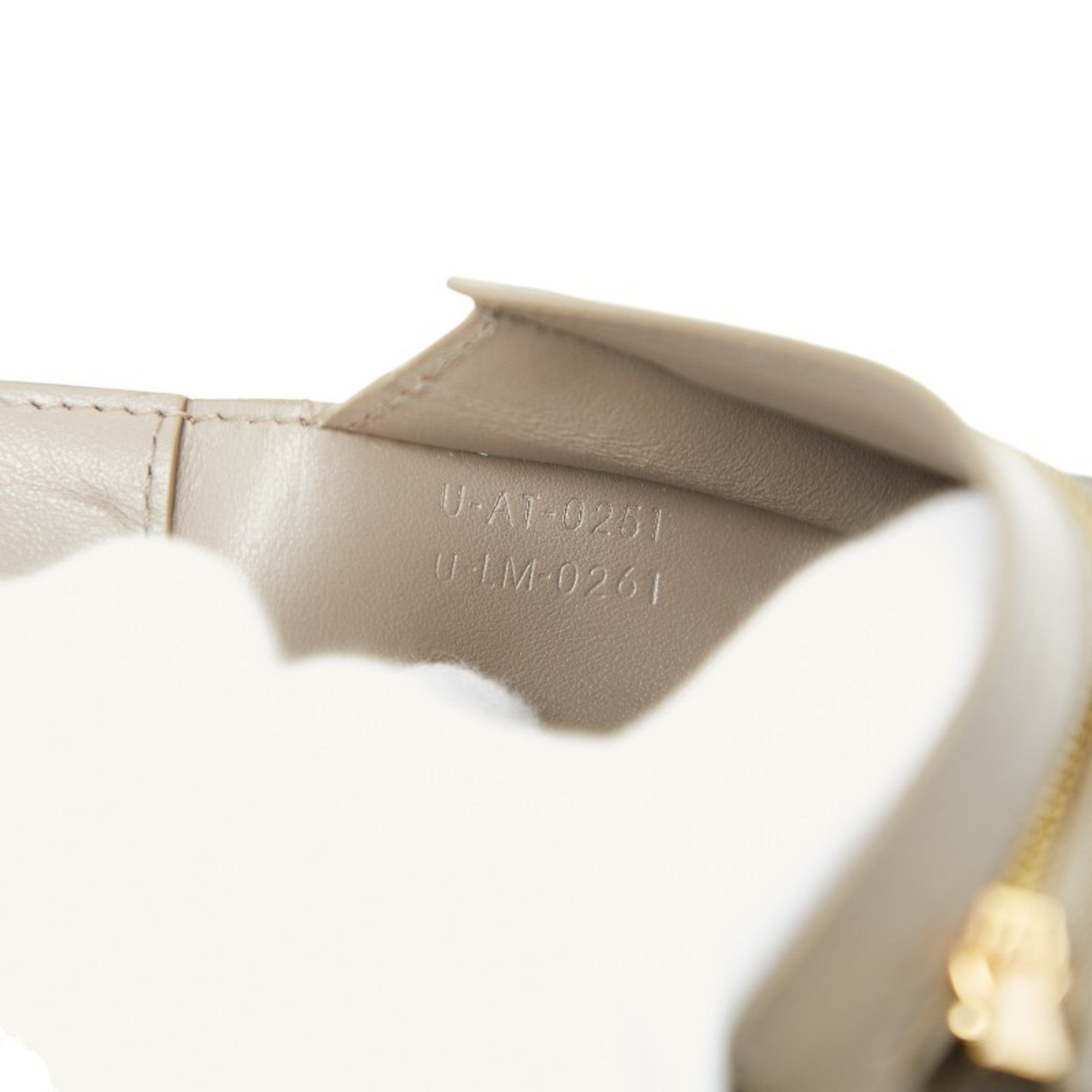 Celine Beige Blue Leather Wallet (Bi-Fold) (Pre-Owned)