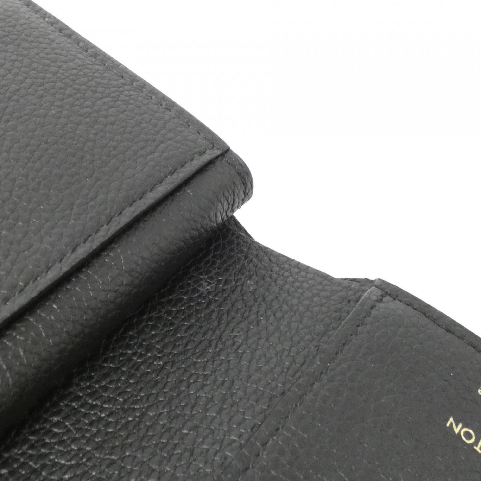 Louis Vuitton Black Leather Wallet (Bi-Fold) (Pre-Owned)